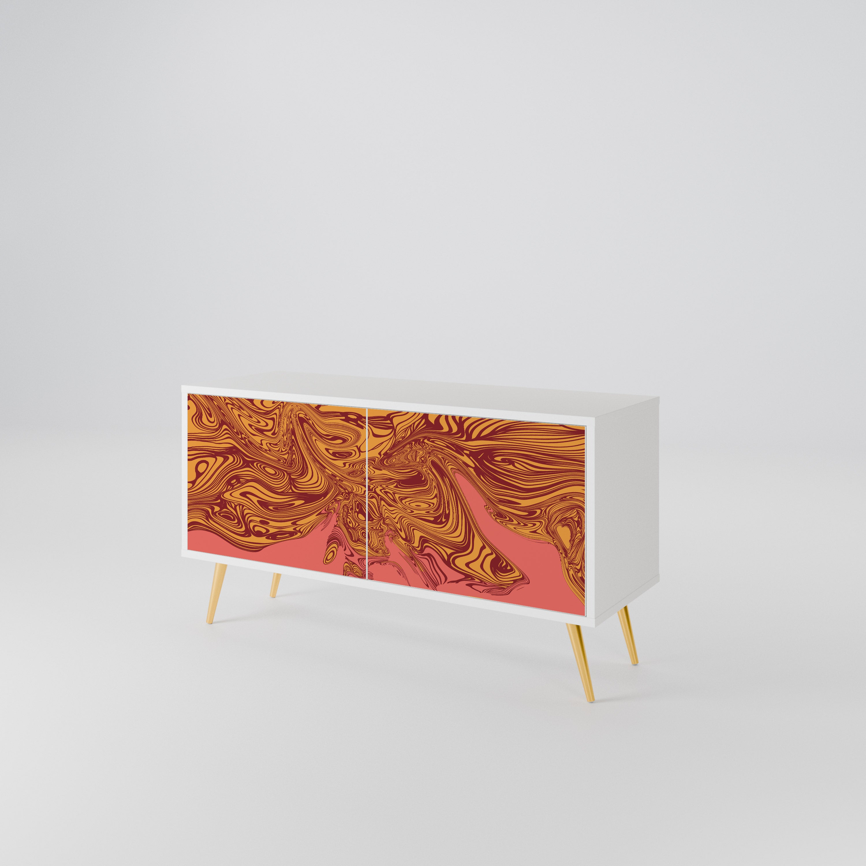 FLOATING THOUGHTS Mueble de TV Compacto de 2 puertas