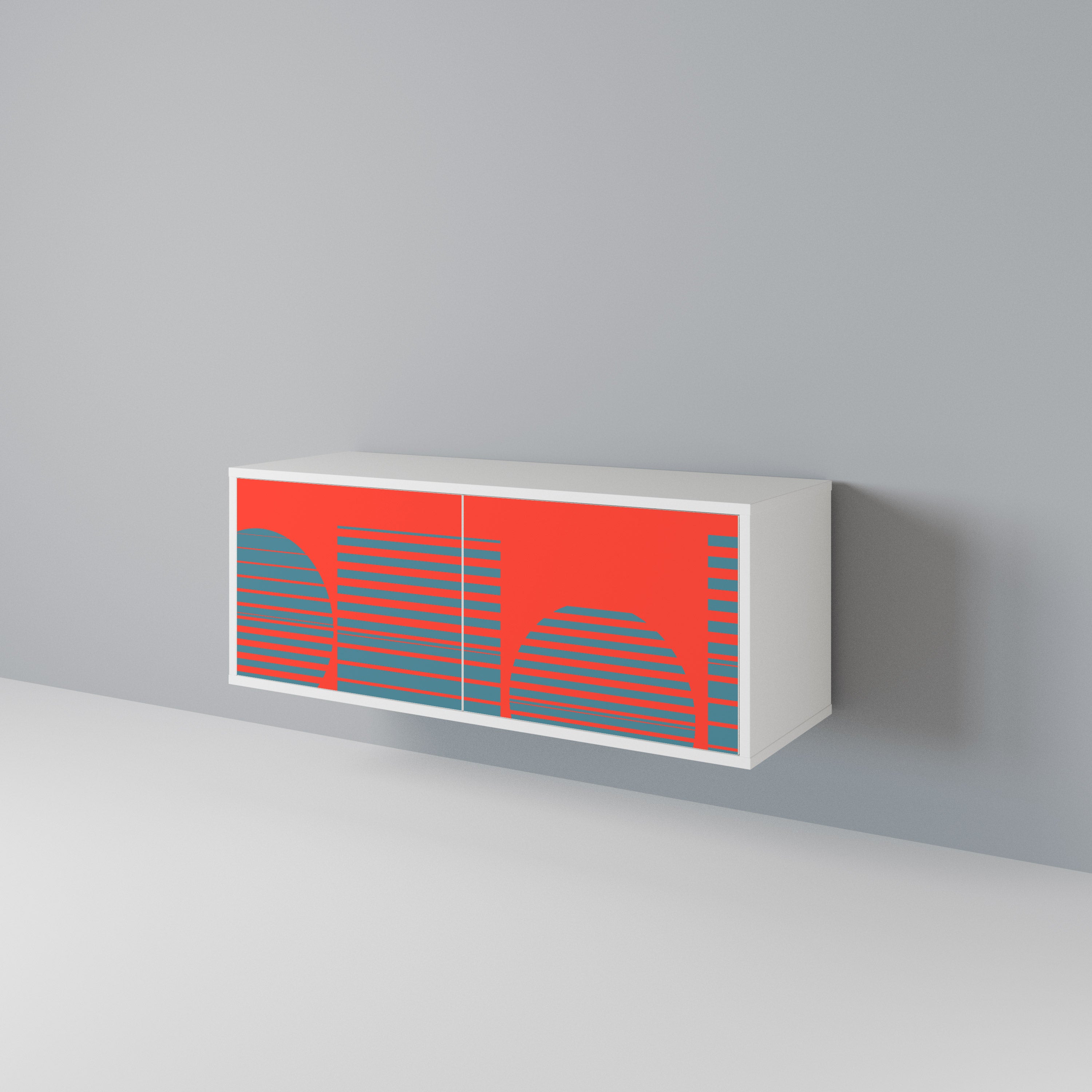 RISING GEOMETRY STARS Mueble de TV Compacto de 2 puertas