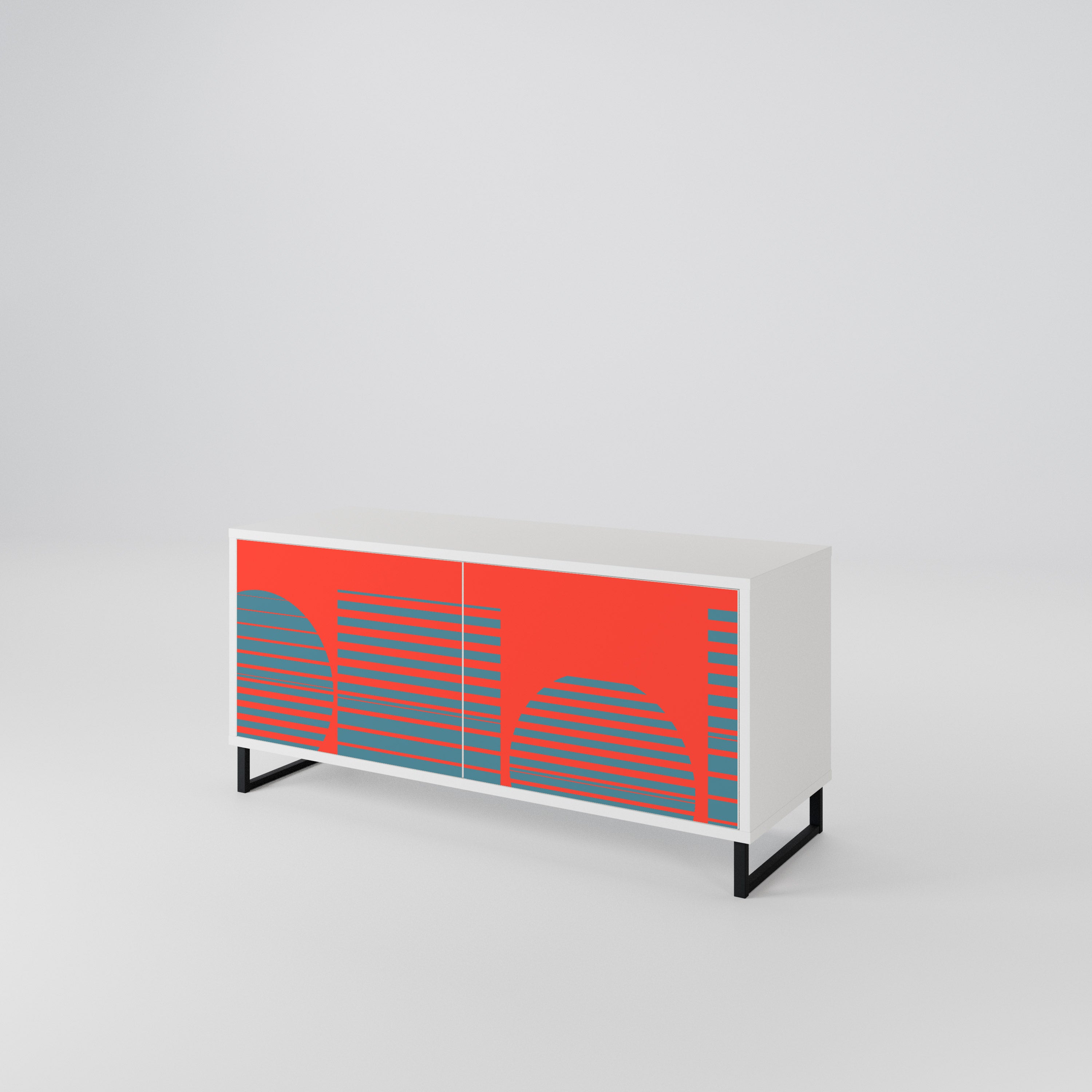 RISING GEOMETRY STARS Mueble de TV Compacto de 2 puertas