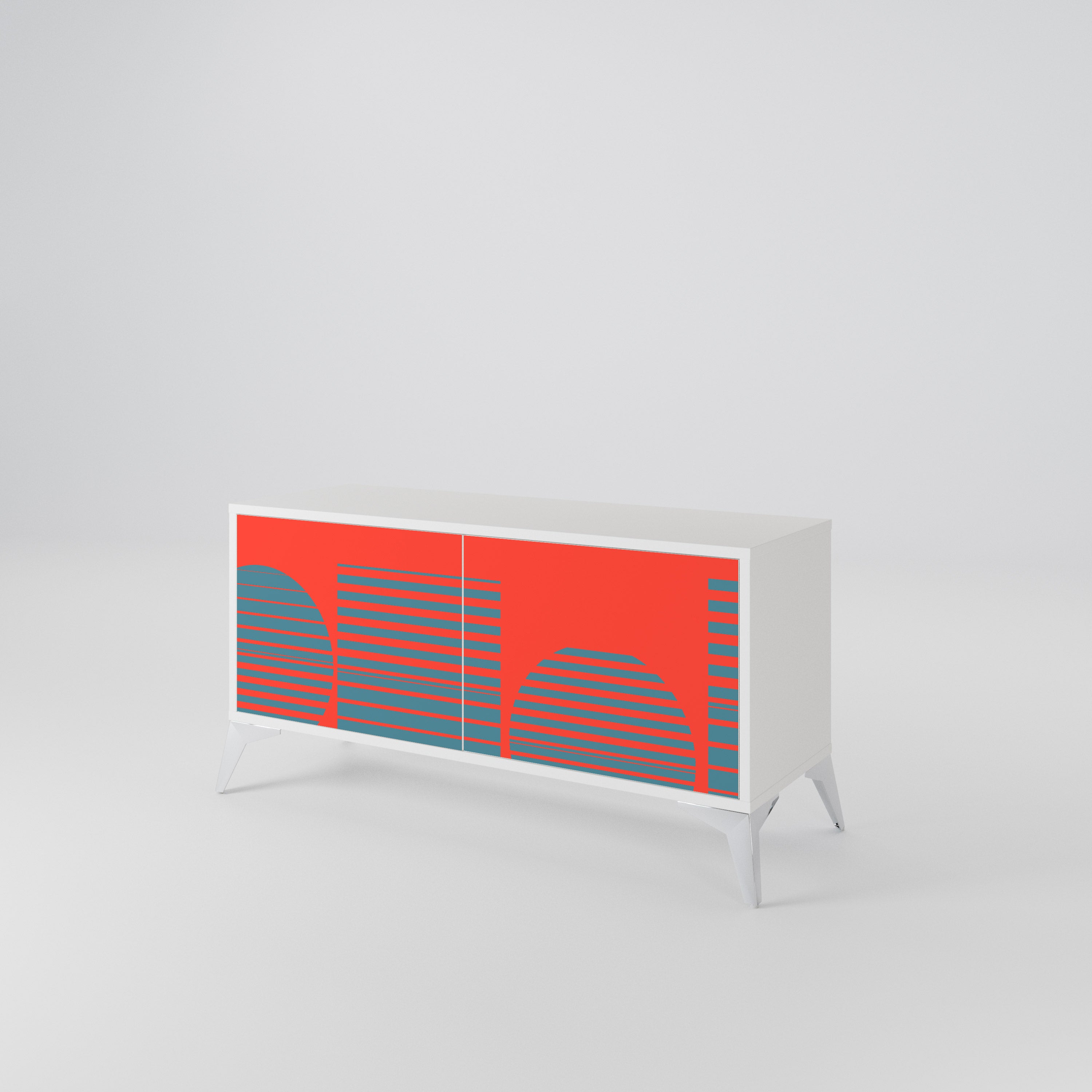 RISING GEOMETRY STARS Mueble de TV Compacto de 2 puertas