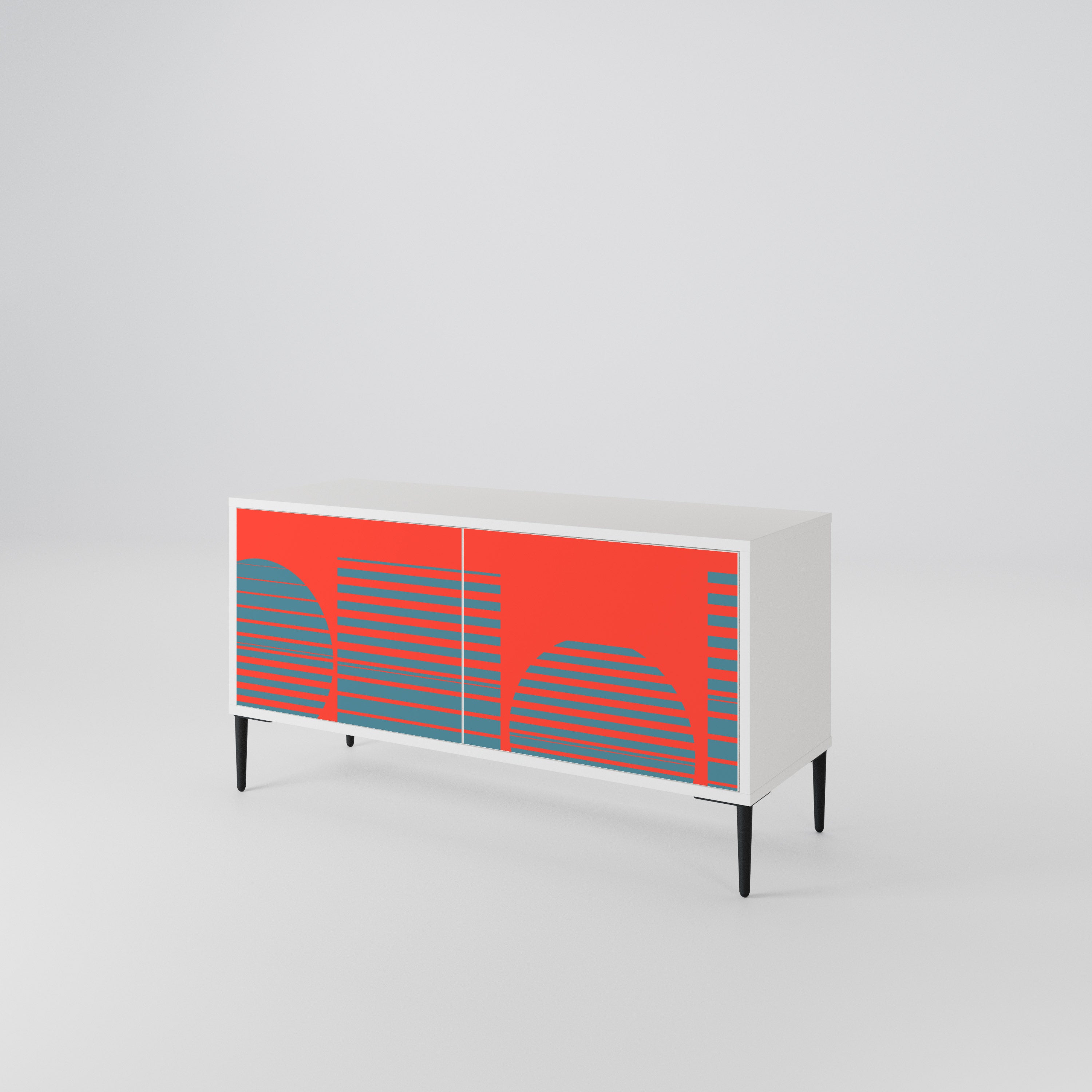 RISING GEOMETRY STARS Mueble de TV Compacto de 2 puertas