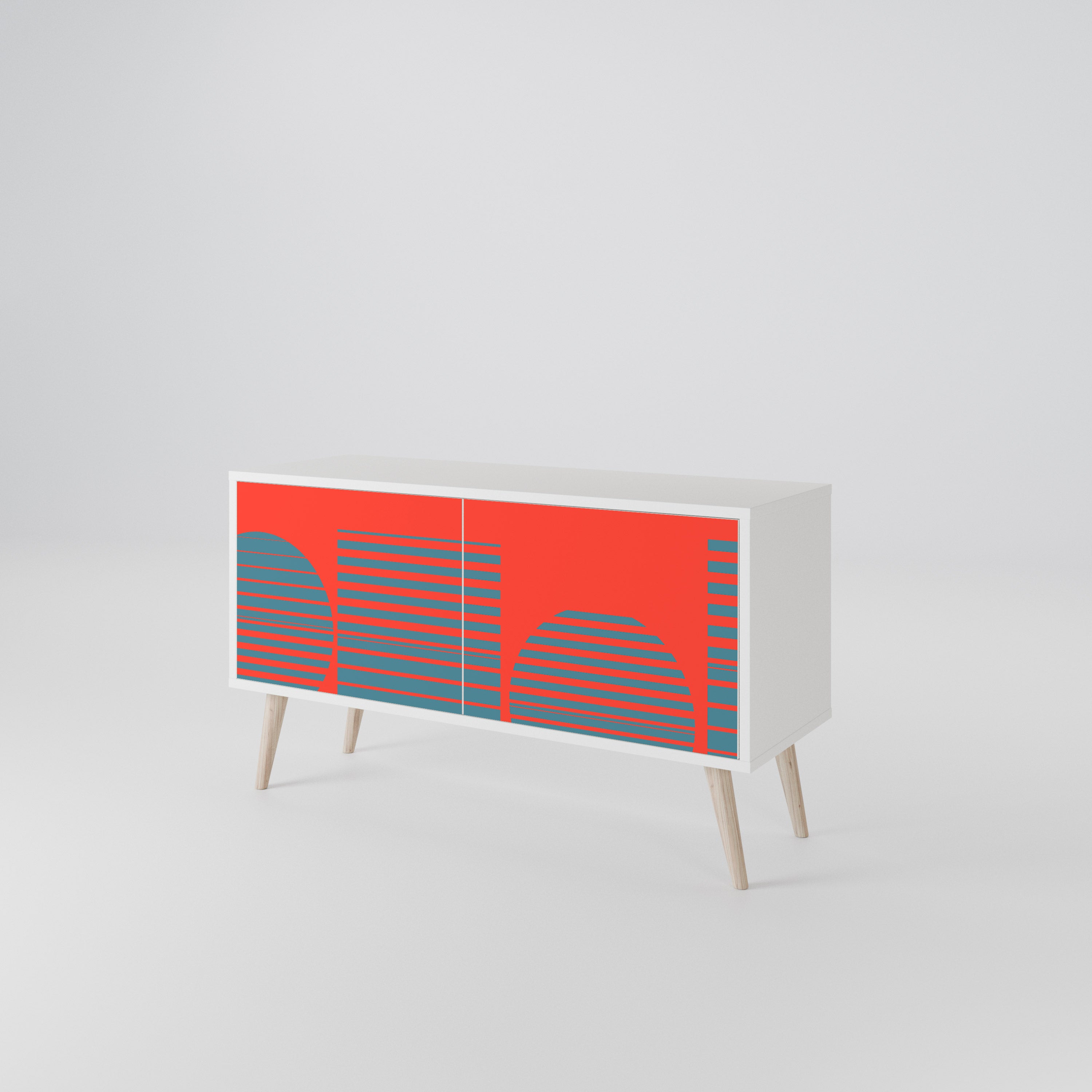 RISING GEOMETRY STARS Mueble de TV Compacto de 2 puertas