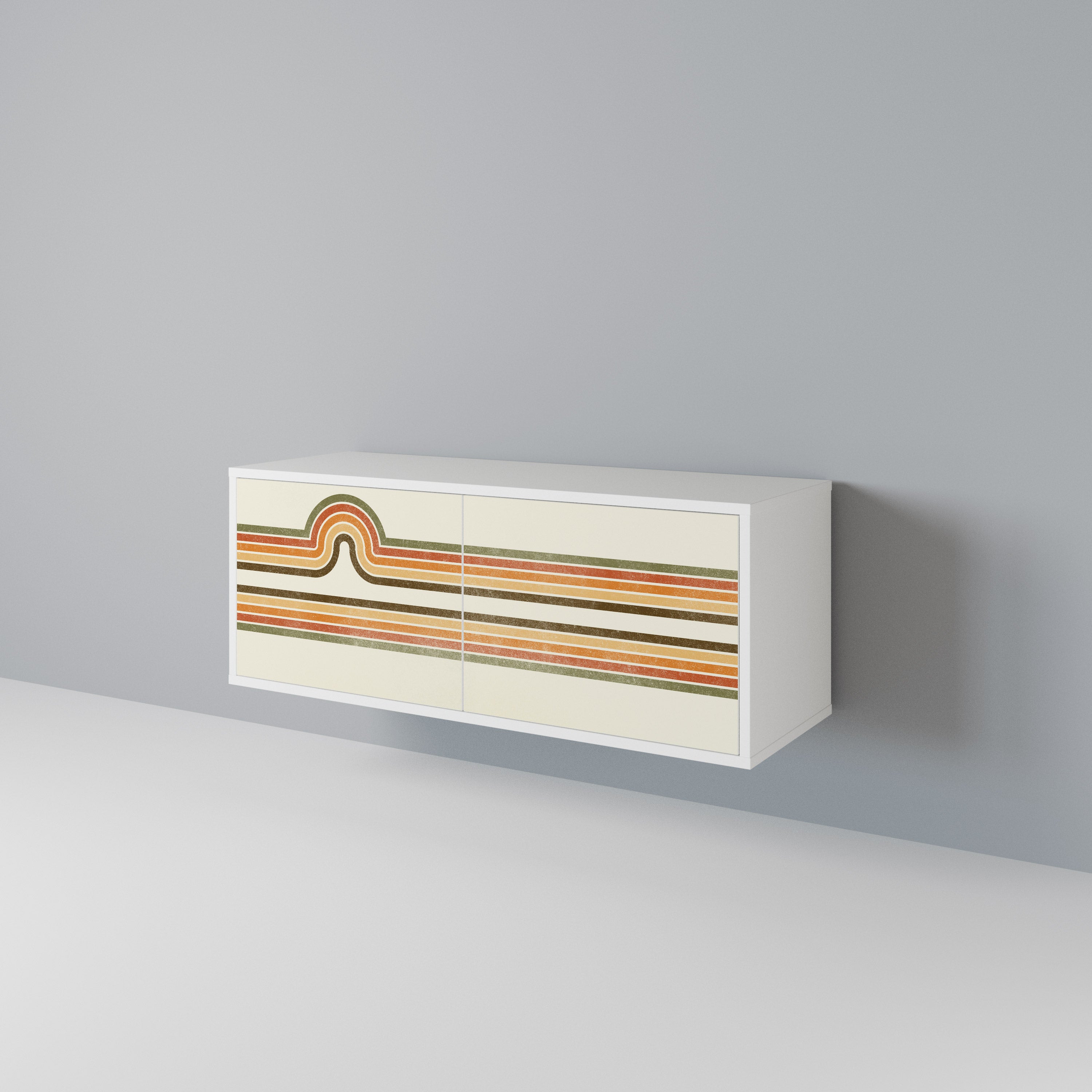 EXCEPTIONAL STREAM Mueble de TV Compacto de 2 puertas