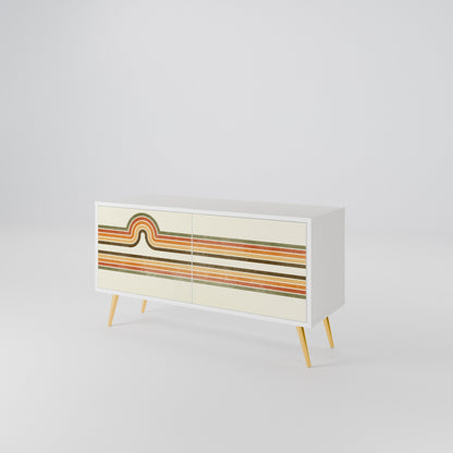 EXCEPTIONAL STREAM Mueble de TV Compacto de 2 puertas