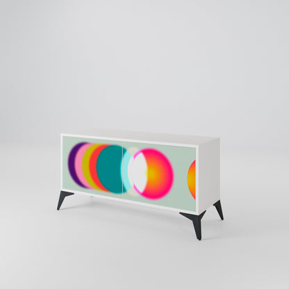 SYMPHONY OF COLORS Mueble de TV Compacto de 2 puertas