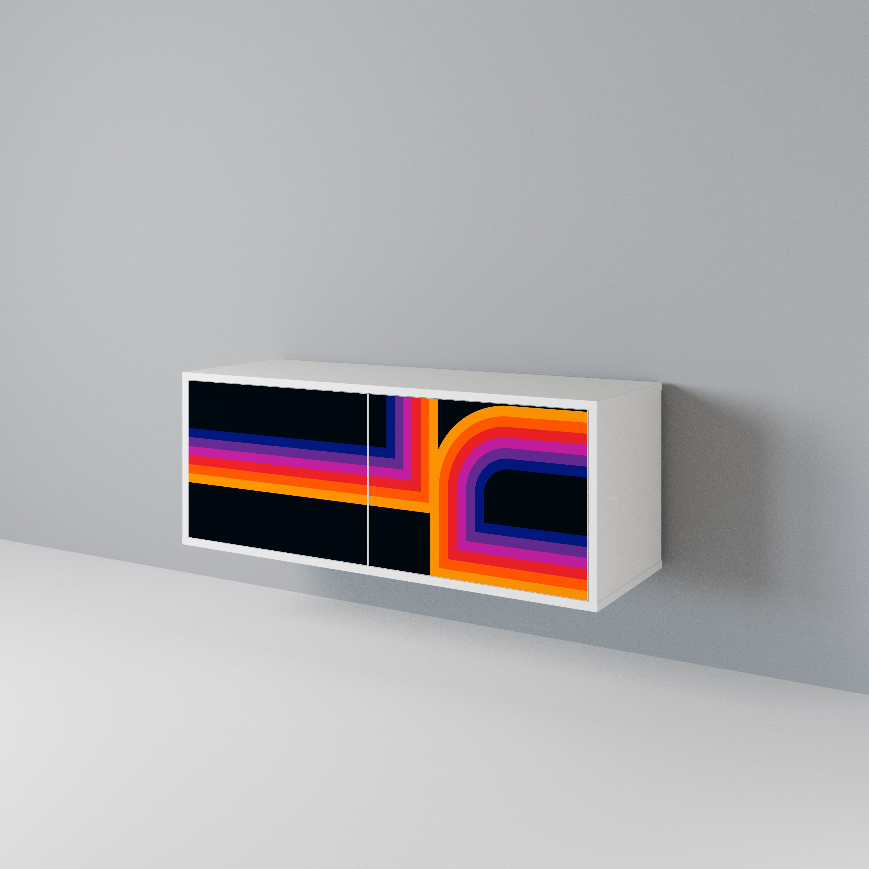 BLINDED BY THE LIGHTS Mueble de TV Compacto de 2 puertas