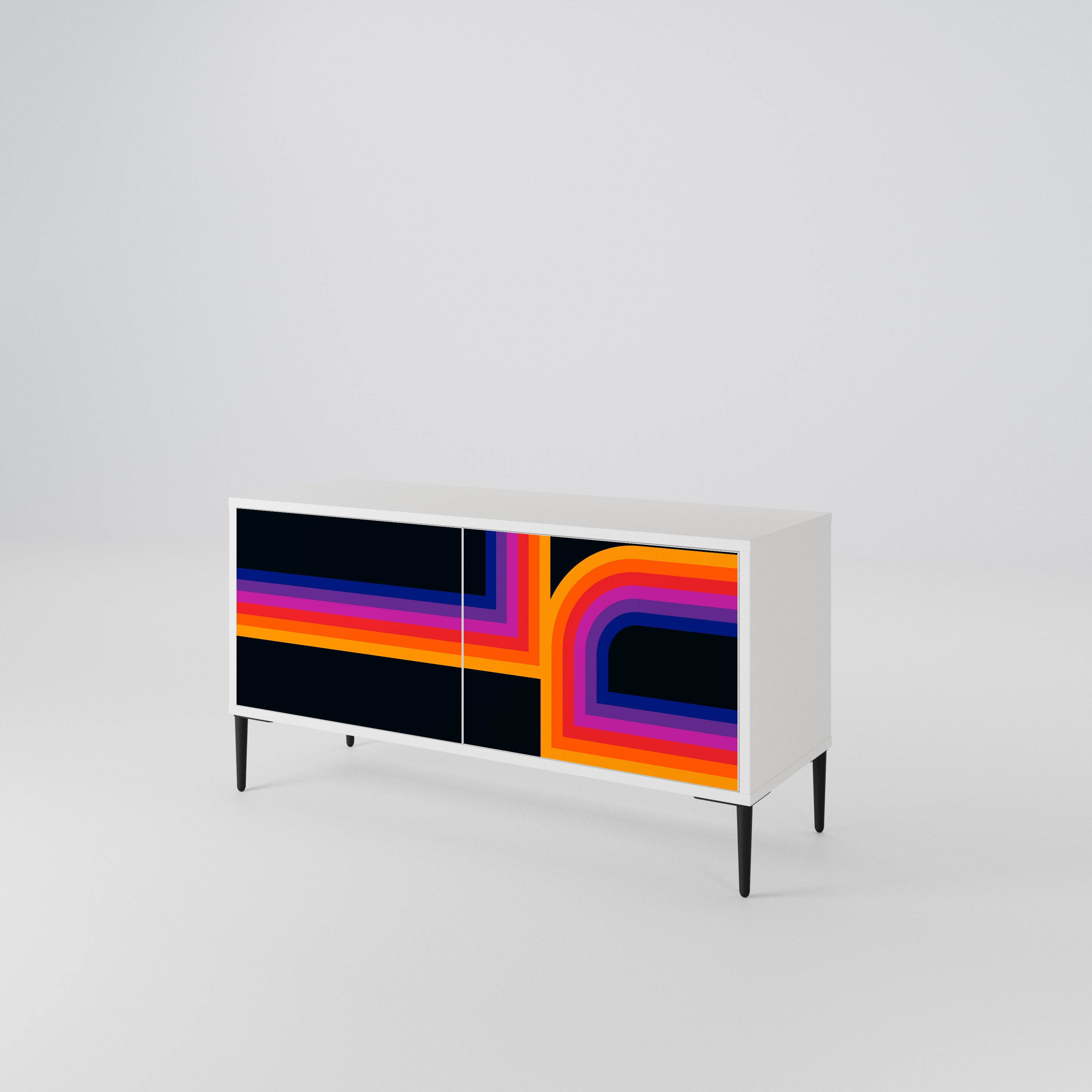 BLINDED BY THE LIGHTS Mueble de TV Compacto de 2 puertas