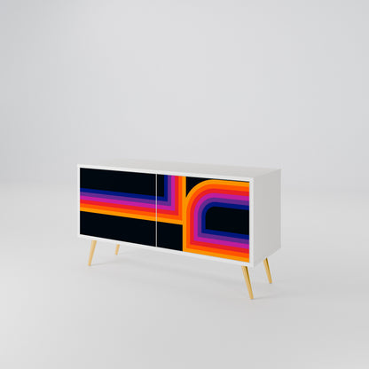 BLINDED BY THE LIGHTS Compact 2-Door TV Cabinet