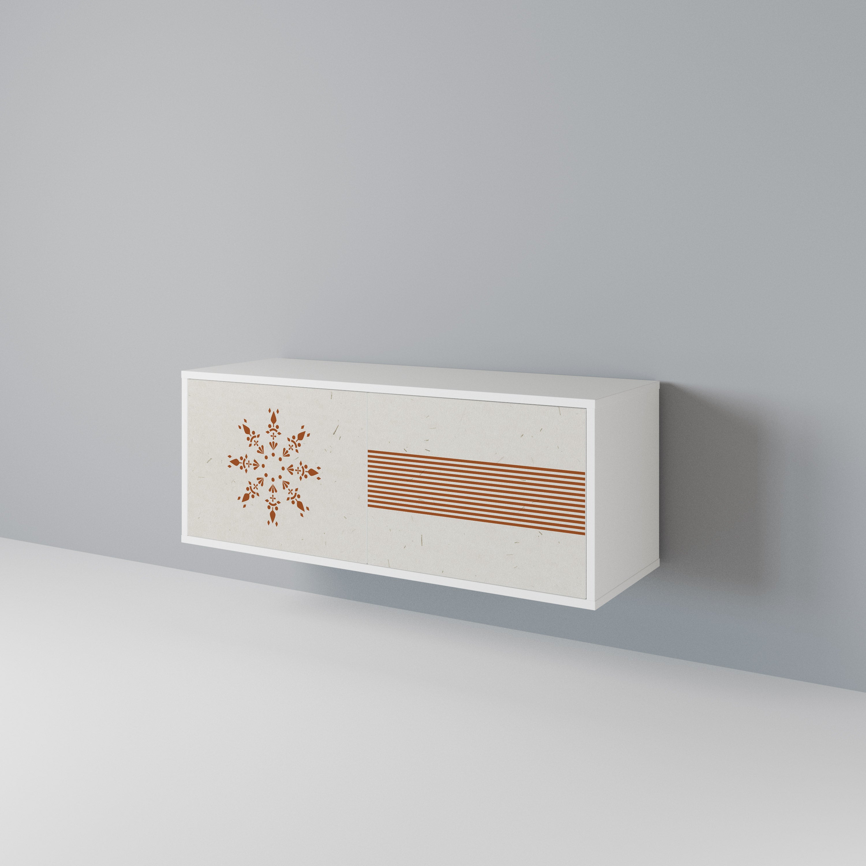 DAILY HARMONY Mueble de TV Compacto de 2 puertas