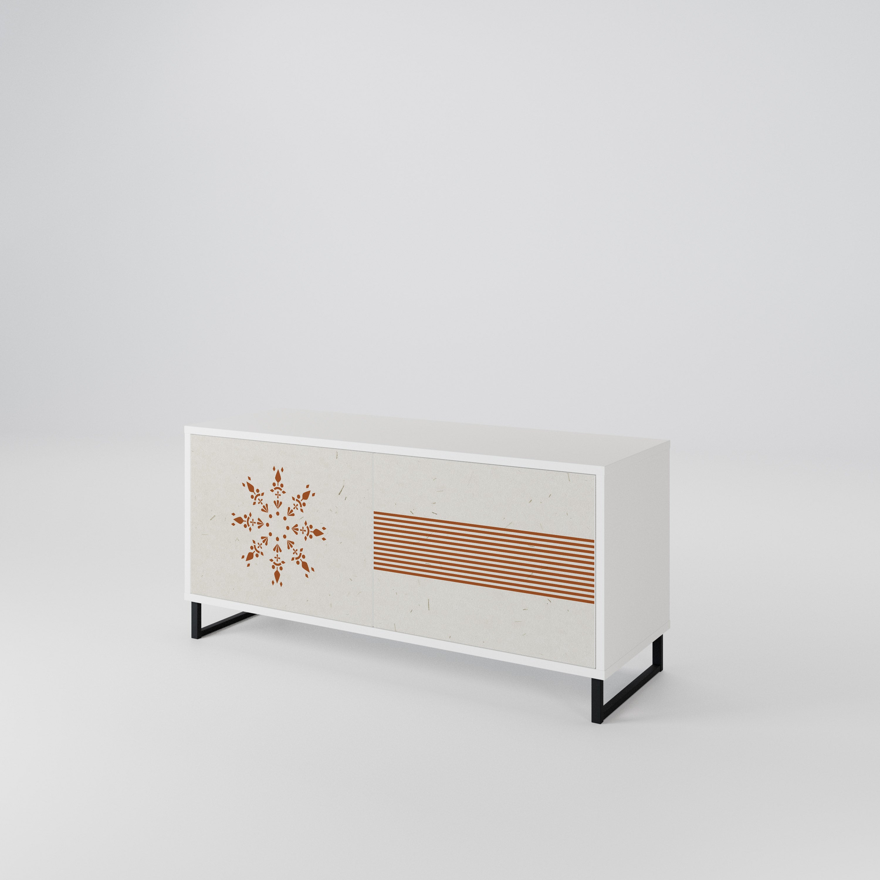 DAILY HARMONY Mueble de TV Compacto de 2 puertas