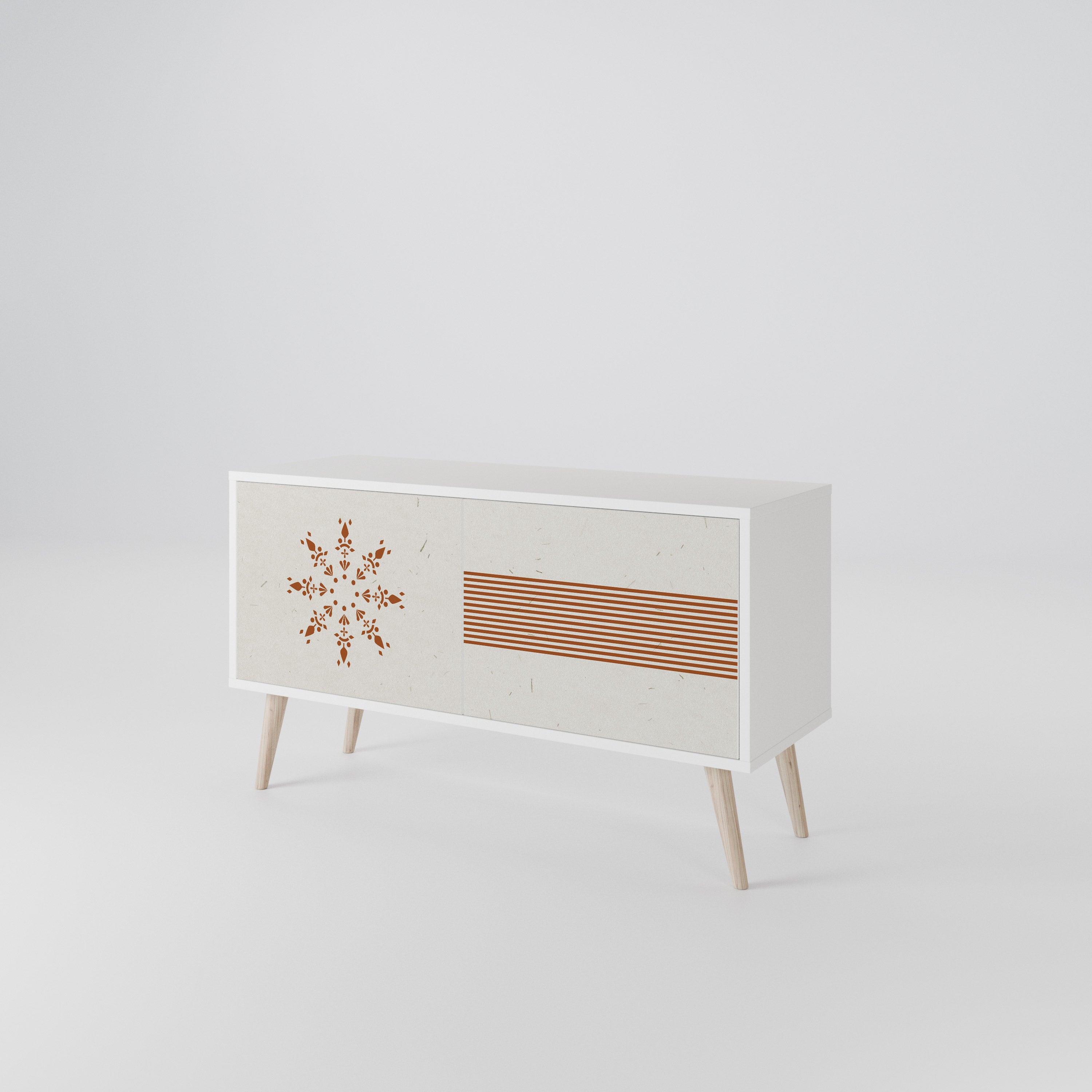 DAILY HARMONY Mueble de TV Compacto de 2 puertas
