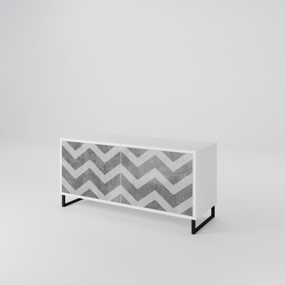 TOUGH ZIG ZAG Mueble de TV Compacto de 2 puertas