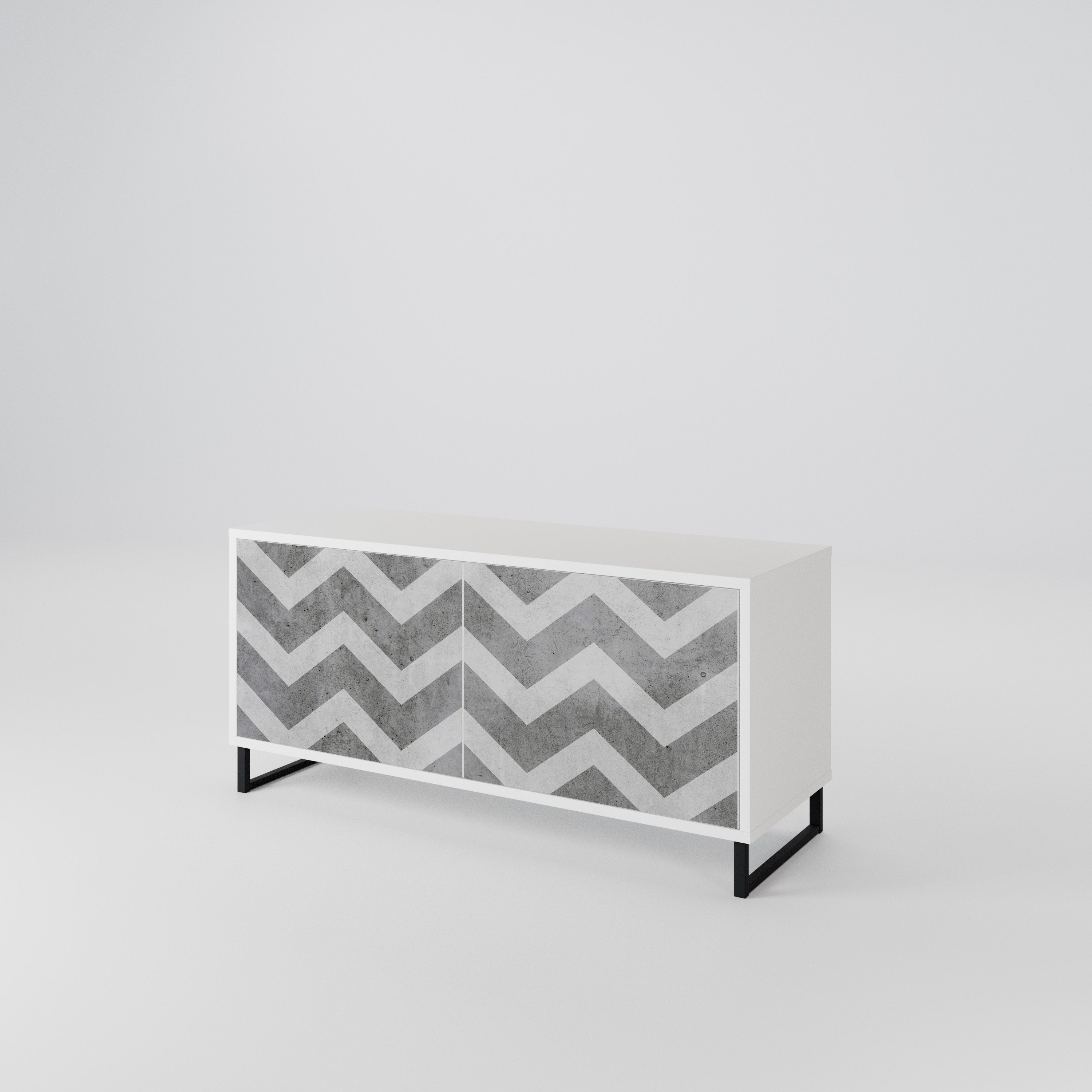 TOUGH ZIG ZAG Mueble de TV Compacto de 2 puertas