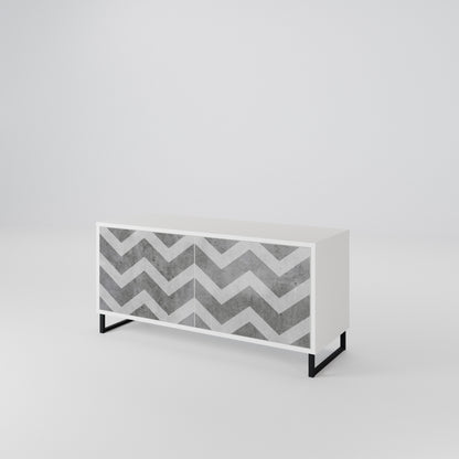 TOUGH ZIG ZAG Mueble de TV Compacto de 2 puertas