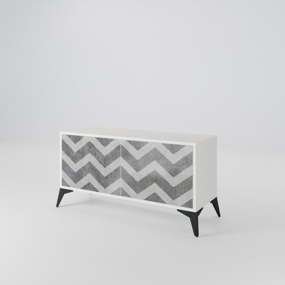 TOUGH ZIG ZAG Mueble de TV Compacto de 2 puertas