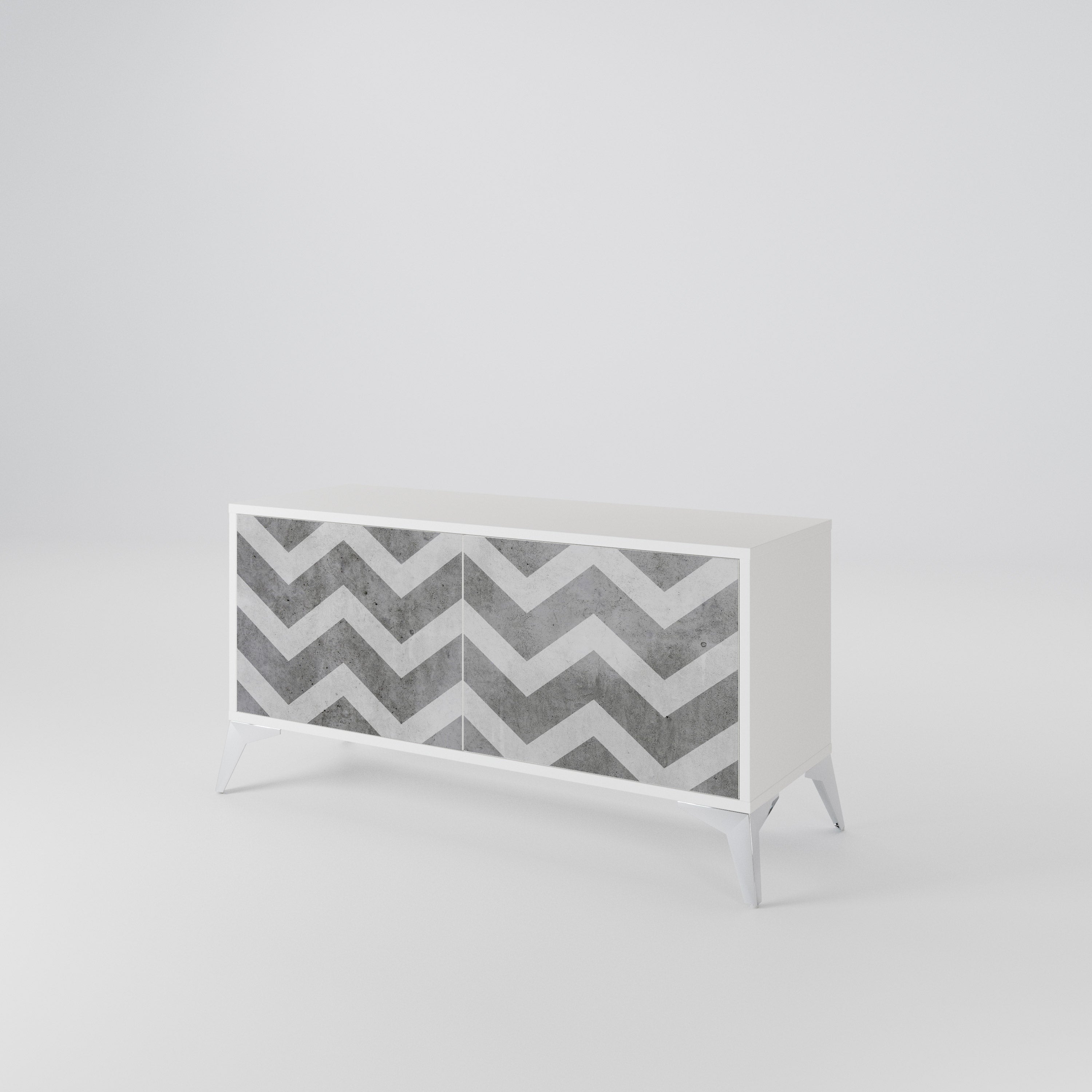TOUGH ZIG ZAG Mueble de TV Compacto de 2 puertas