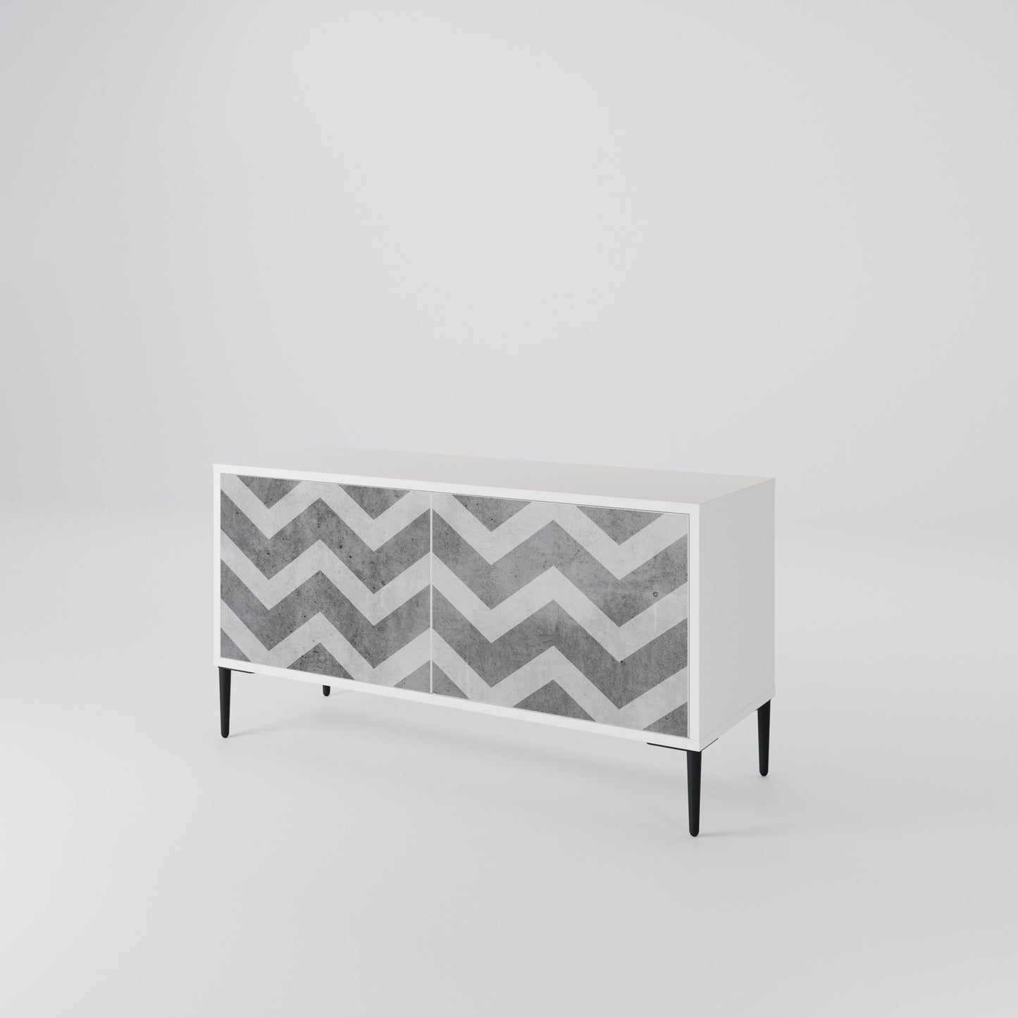 TOUGH ZIG ZAG Mueble de TV Compacto de 2 puertas