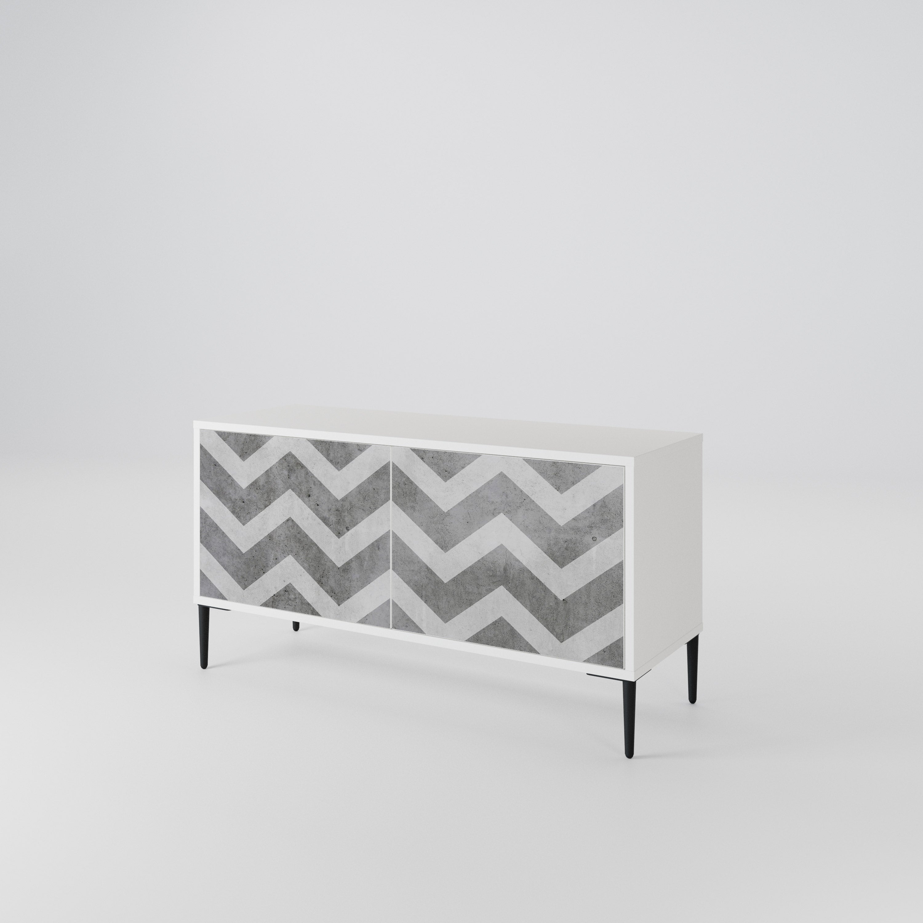 TOUGH ZIG ZAG Mueble de TV Compacto de 2 puertas