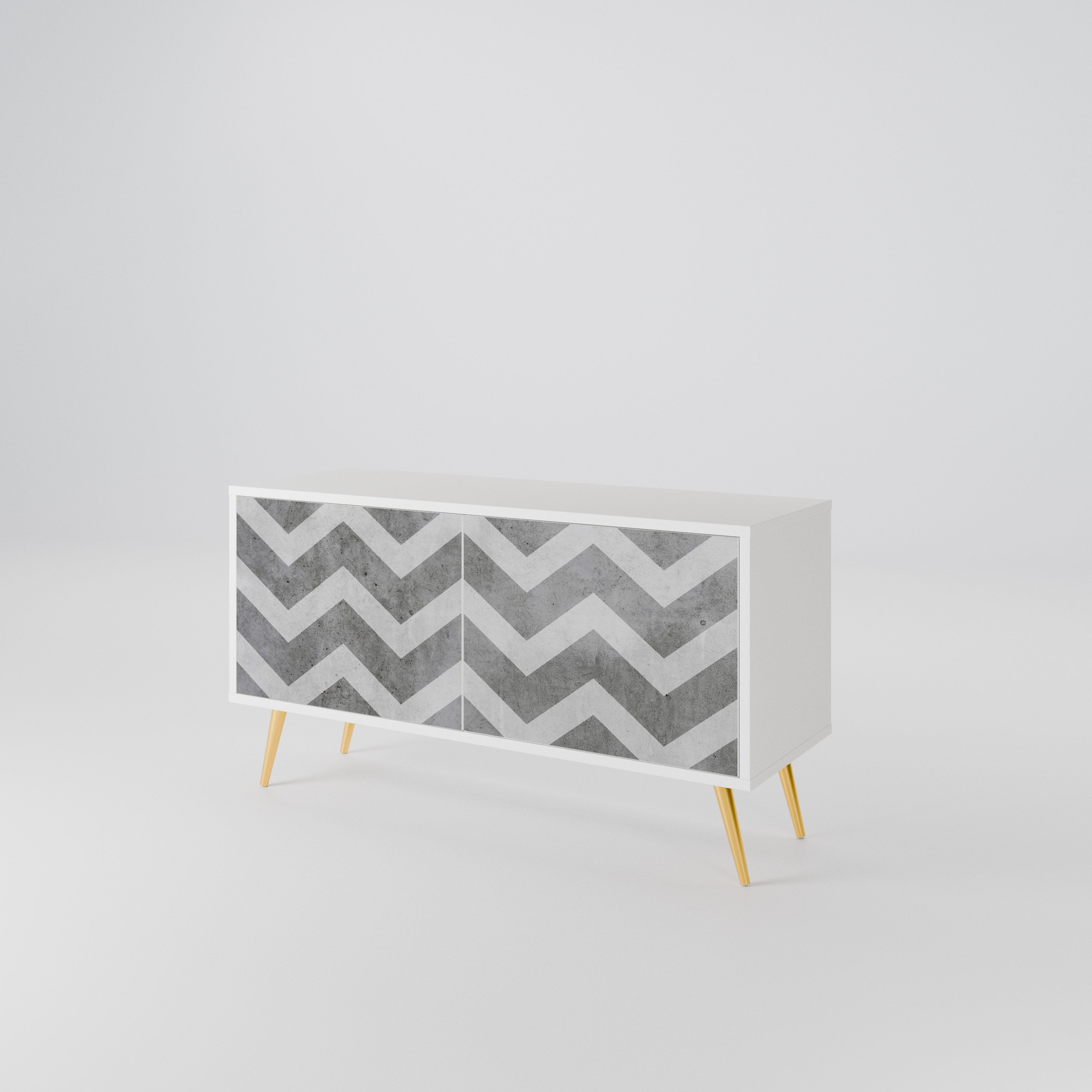 TOUGH ZIG ZAG Mueble de TV Compacto de 2 puertas