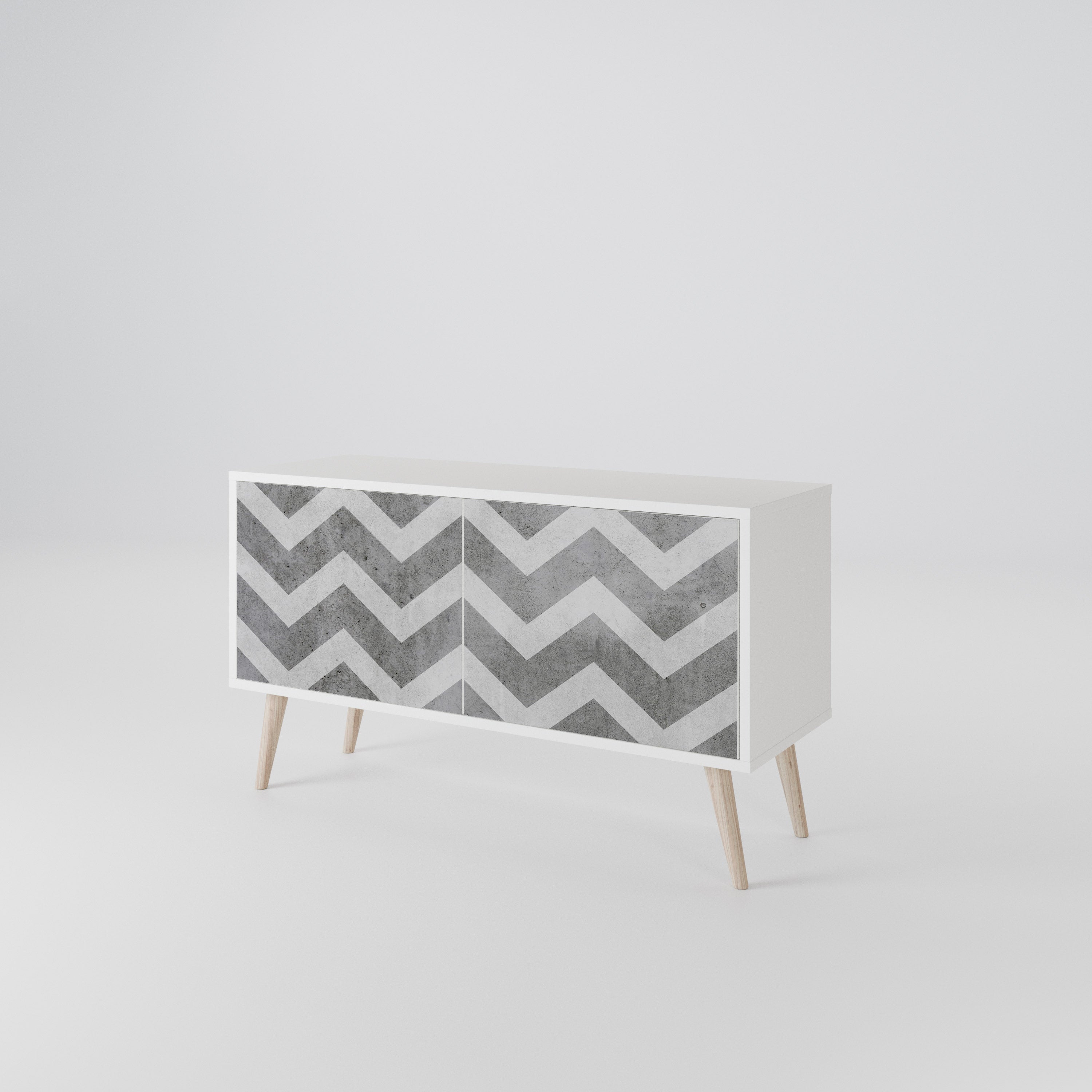 TOUGH ZIG ZAG Mueble de TV Compacto de 2 puertas