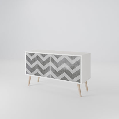 TOUGH ZIG ZAG Mueble de TV Compacto de 2 puertas