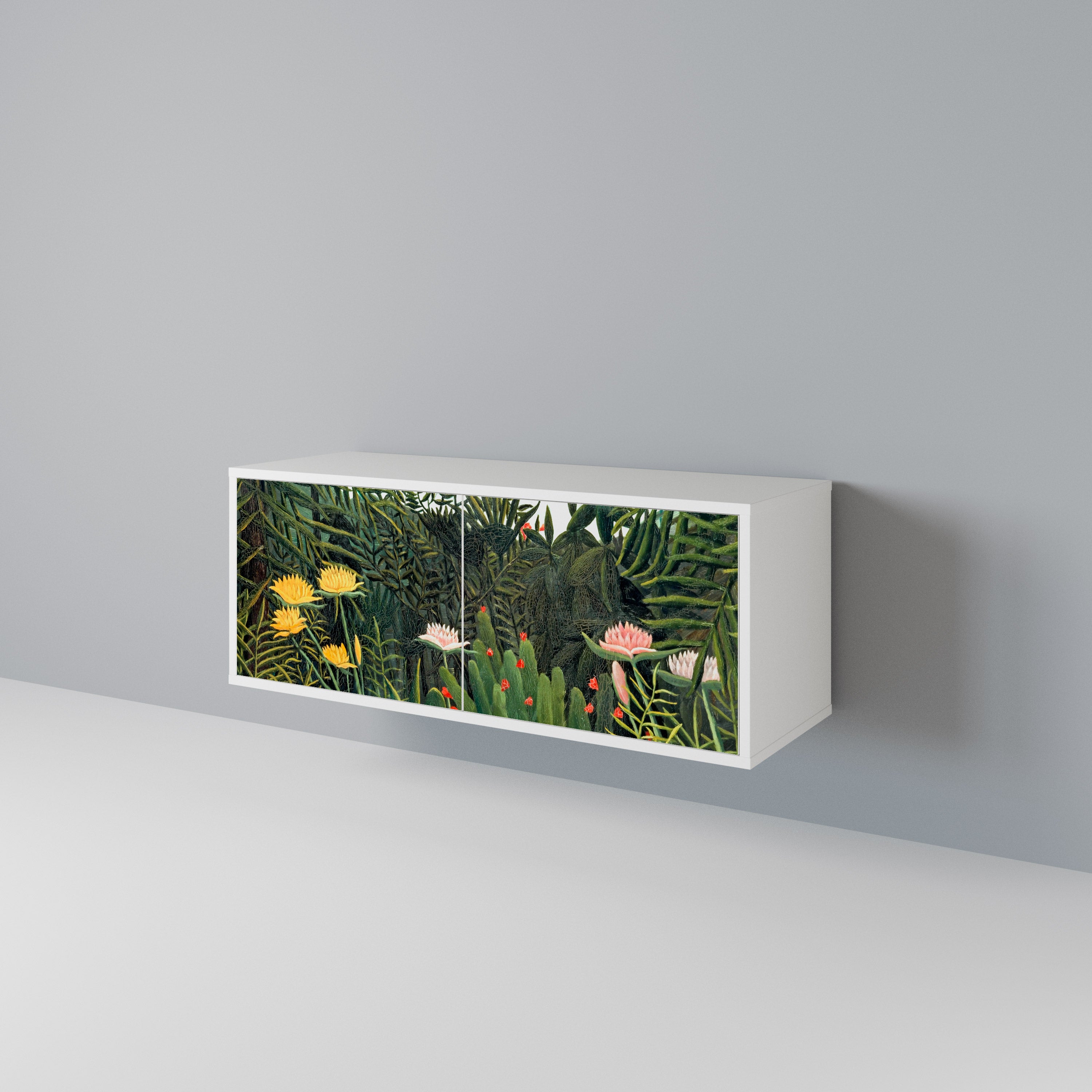 VIRGIN FOREST WITH SUNSET Mueble de TV Compacto de 2 puertas
