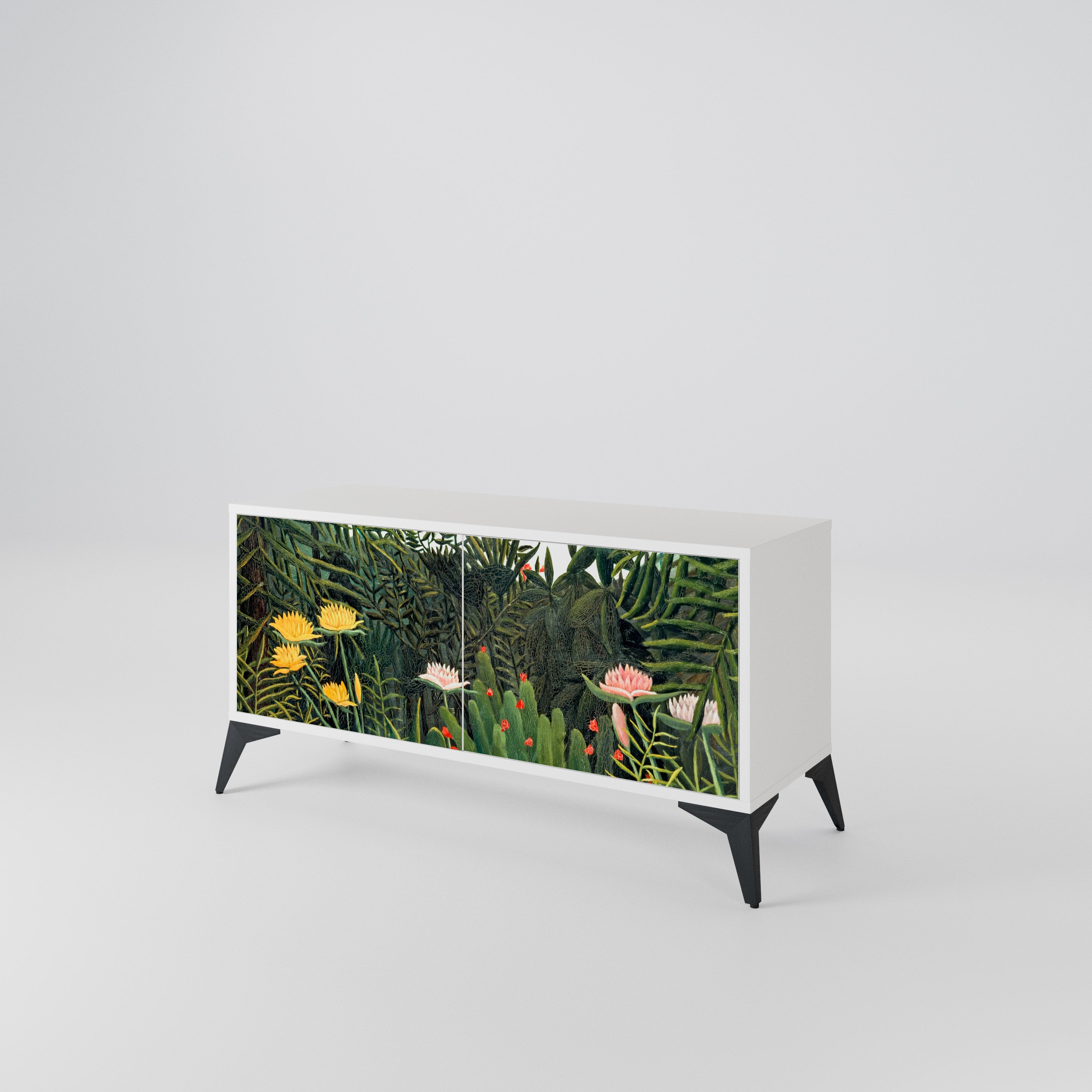 VIRGIN FOREST WITH SUNSET Mueble de TV Compacto de 2 puertas