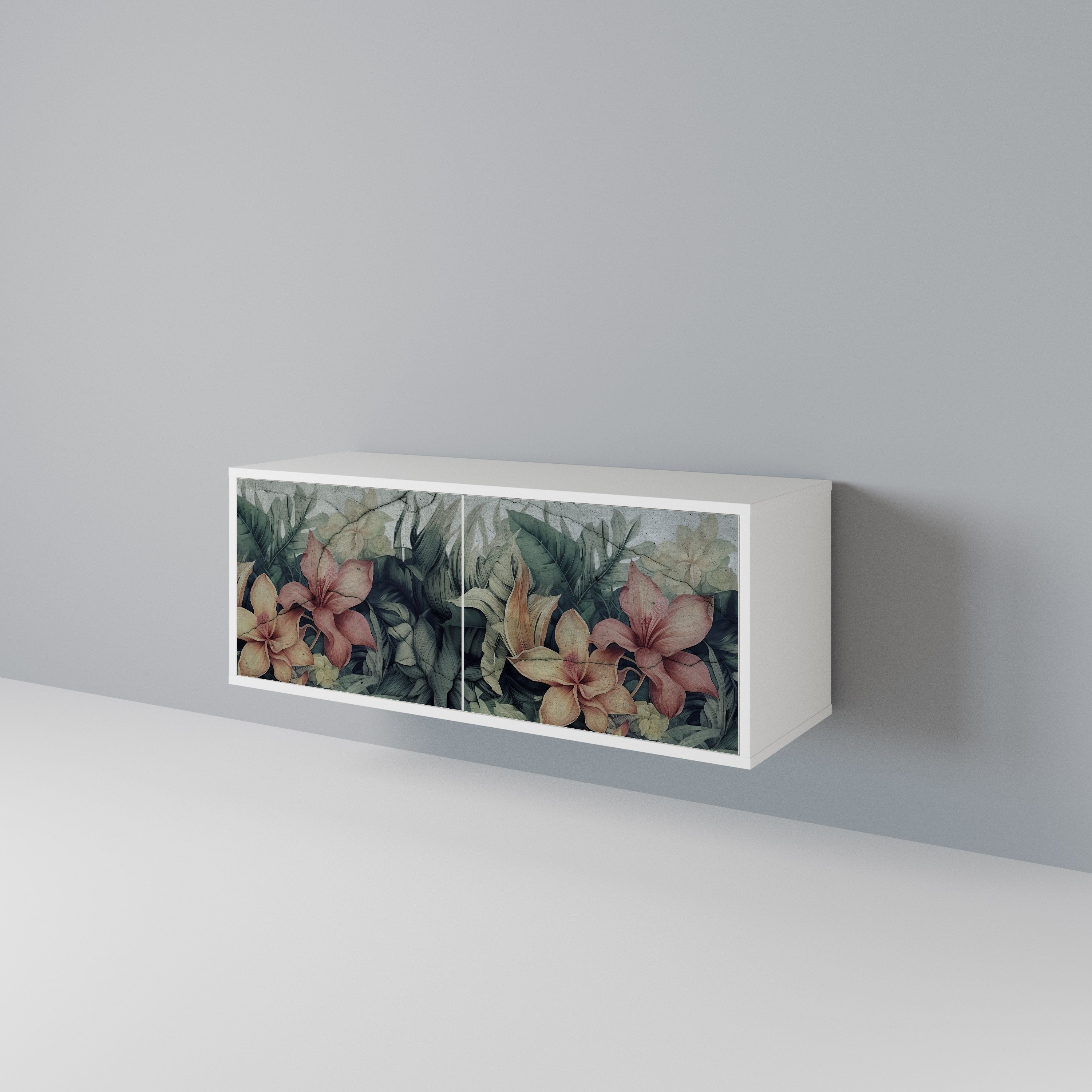 HEAVENLY BLOOM Mueble de TV Compacto de 2 puertas