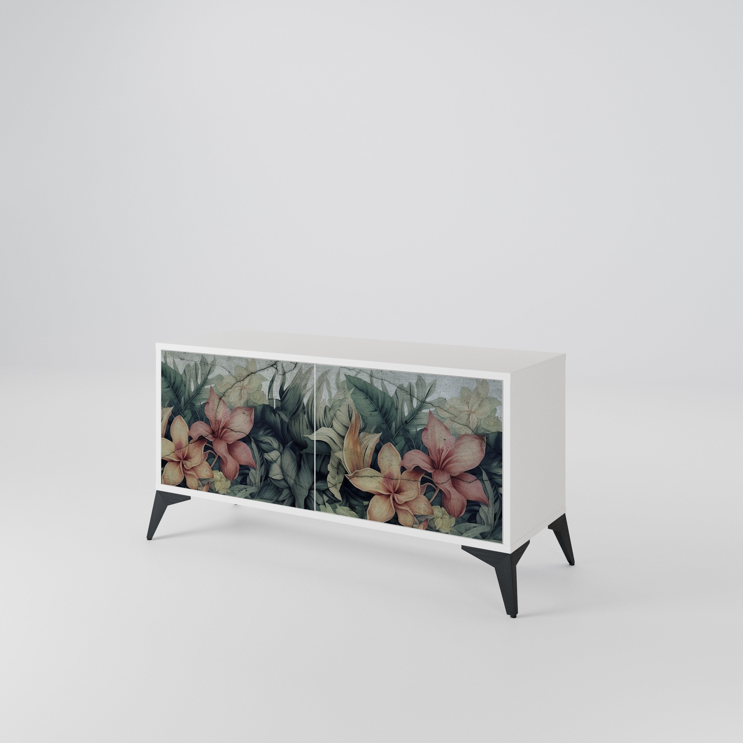 HEAVENLY BLOOM Mueble de TV Compacto de 2 puertas