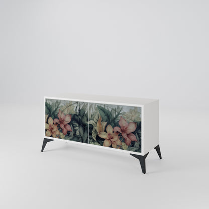 HEAVENLY BLOOM Mueble de TV Compacto de 2 puertas
