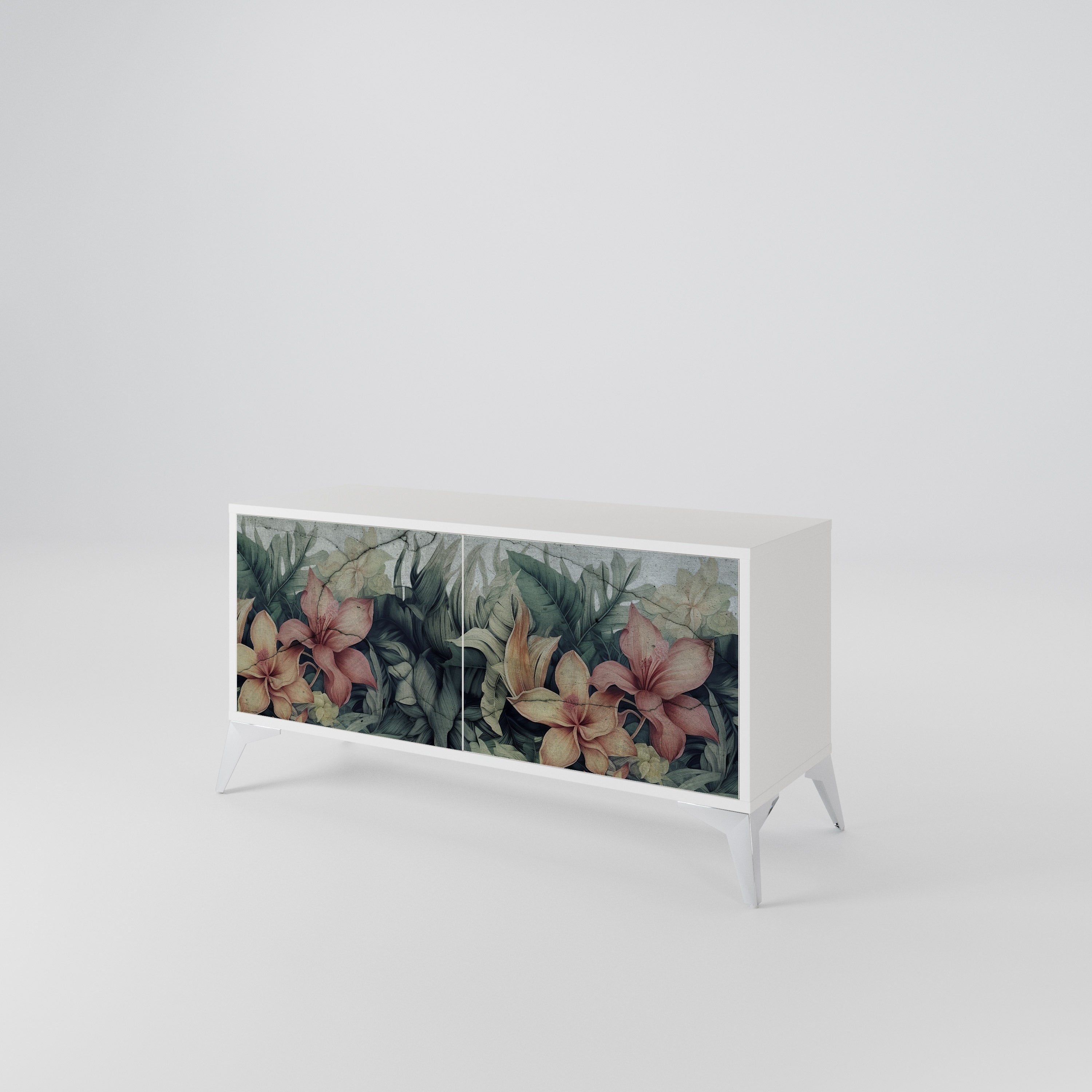 HEAVENLY BLOOM Mueble de TV Compacto de 2 puertas