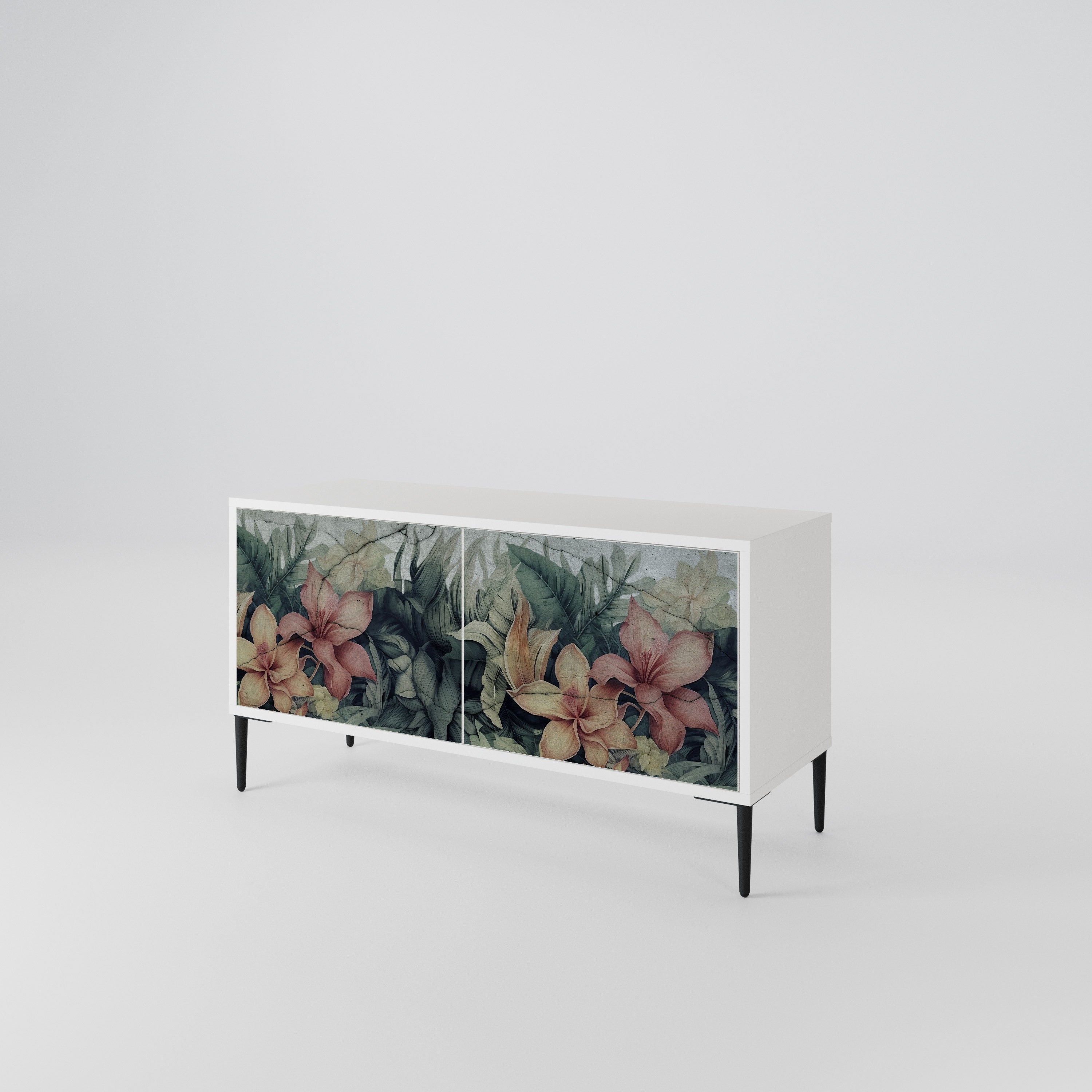 HEAVENLY BLOOM Mueble de TV Compacto de 2 puertas