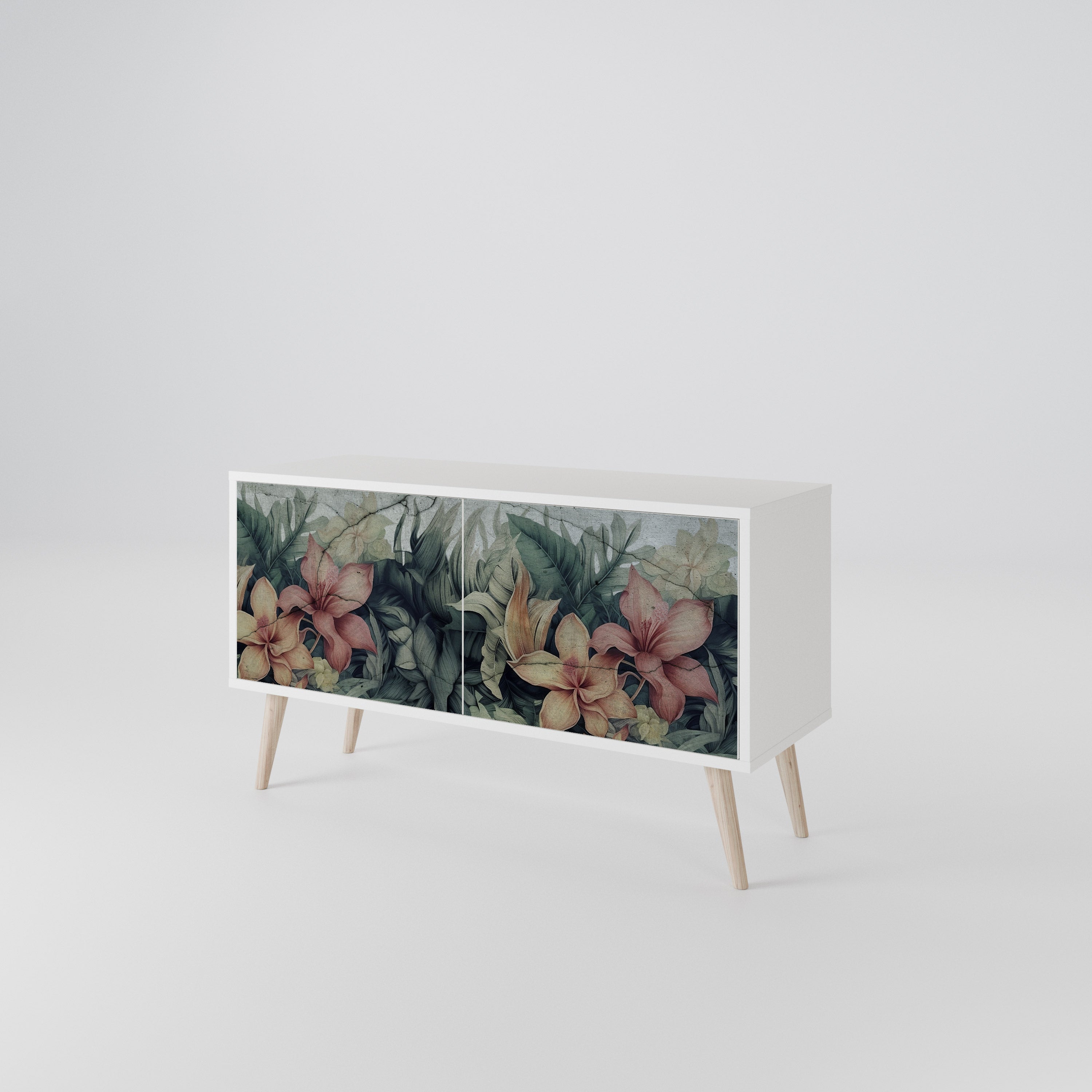 HEAVENLY BLOOM Mueble de TV Compacto de 2 puertas