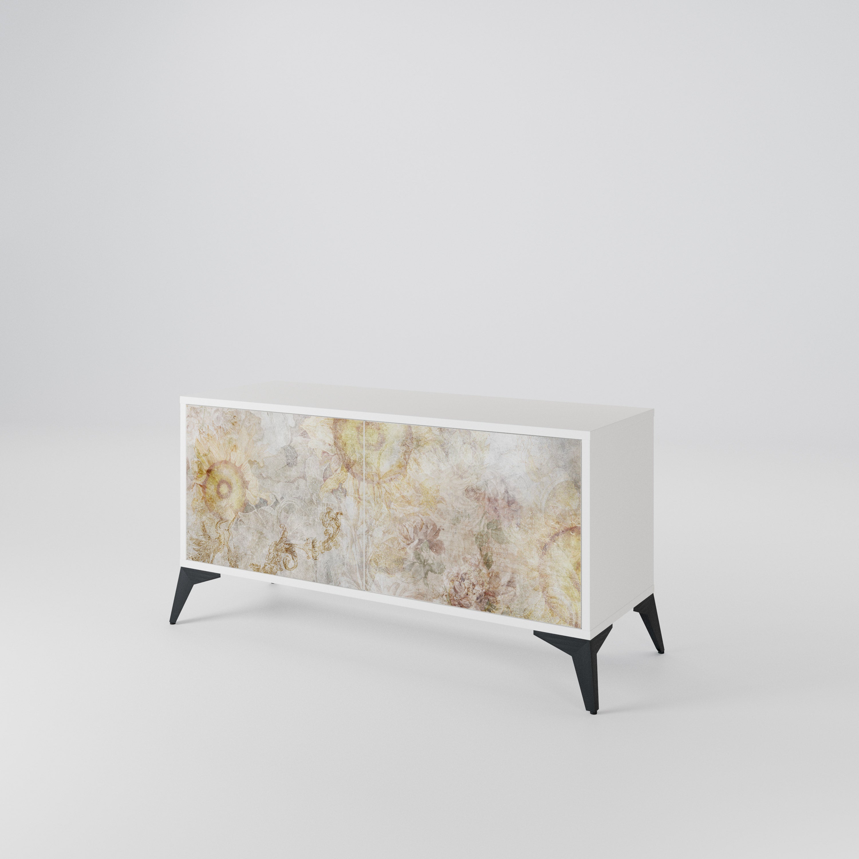 SUNFLOWER BLUR Mueble de TV Compacto de 2 puertas