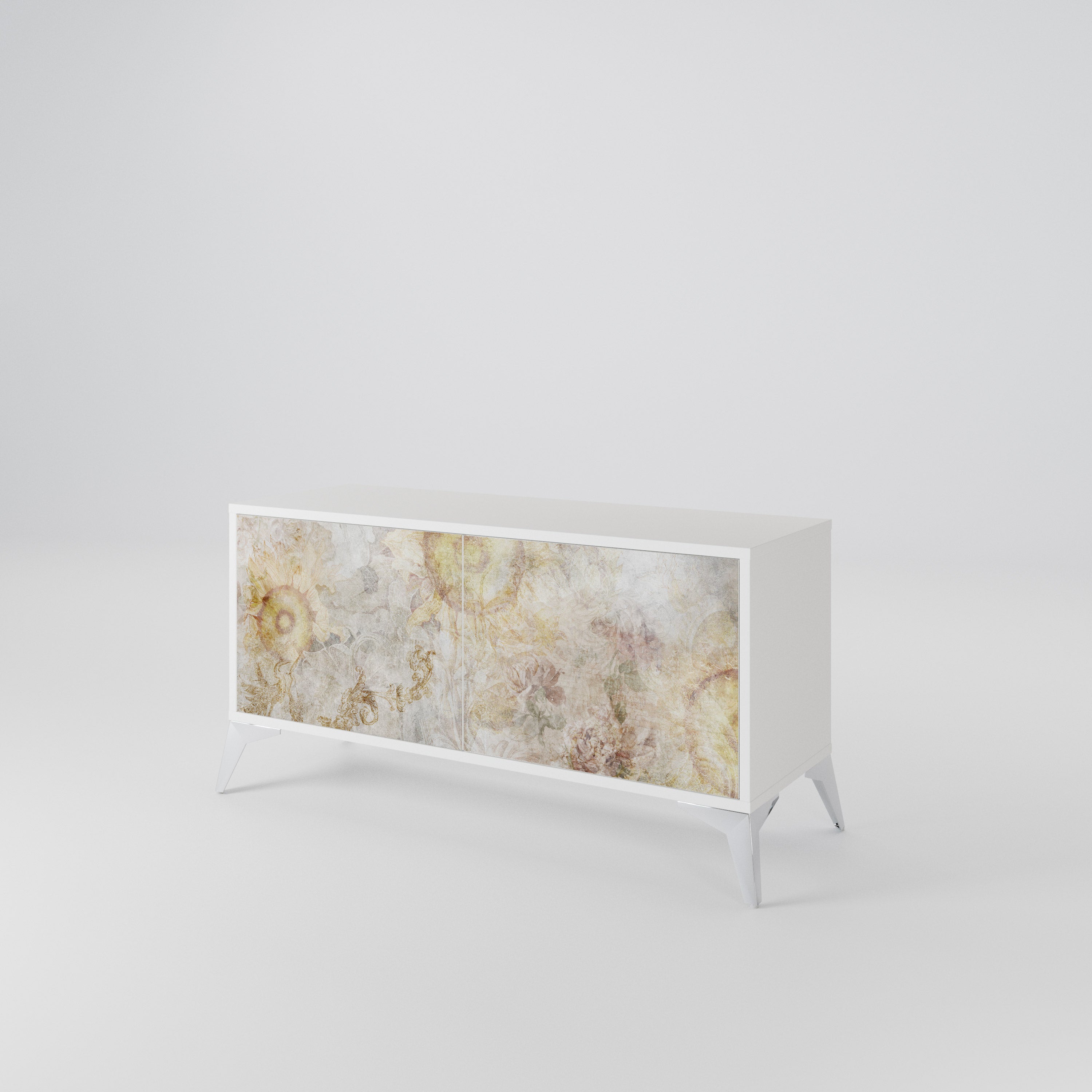 SUNFLOWER BLUR Mueble de TV Compacto de 2 puertas