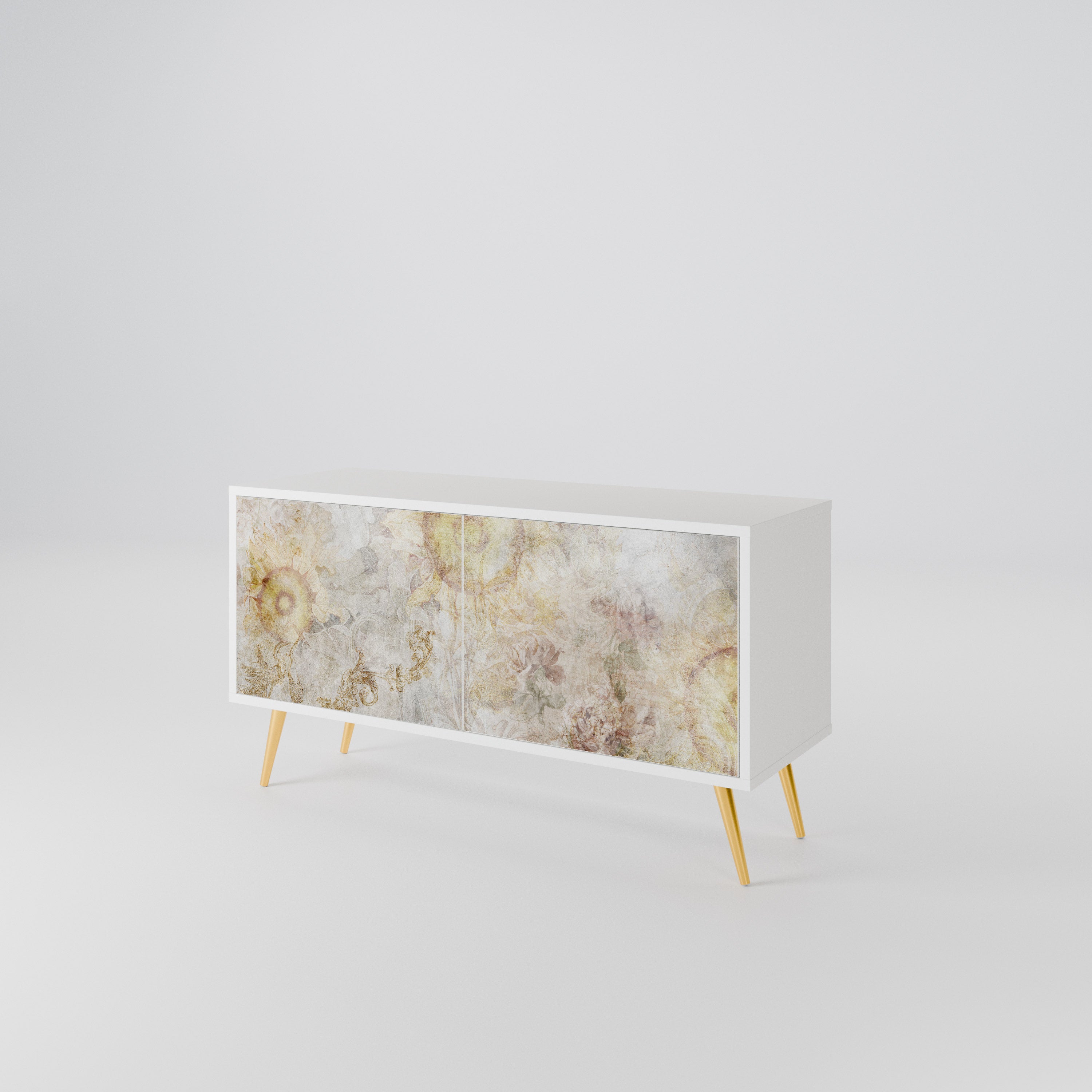 SUNFLOWER BLUR Mueble de TV Compacto de 2 puertas