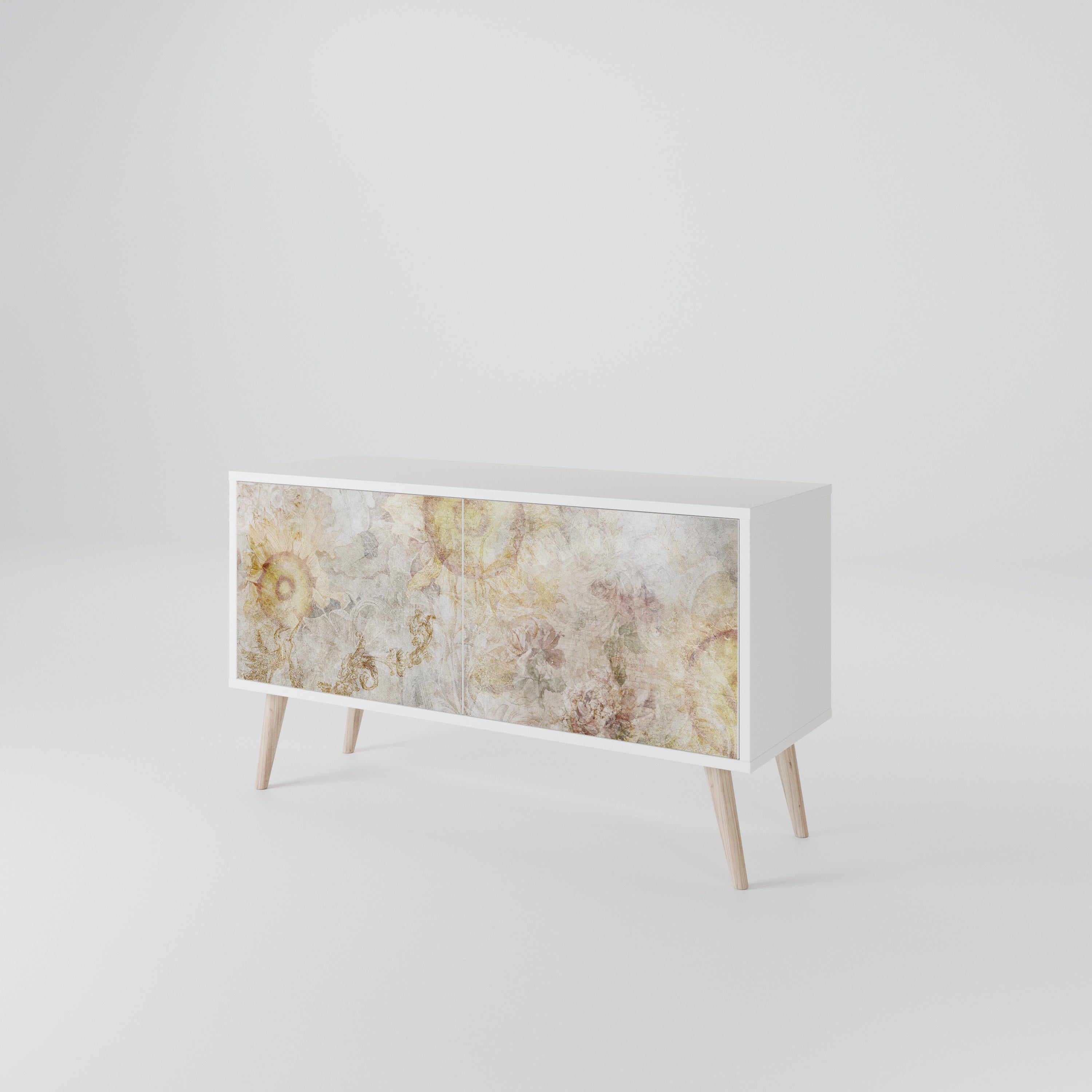 SUNFLOWER BLUR Mueble de TV Compacto de 2 puertas