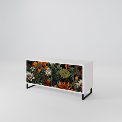 MIDNIGHT SPROUT Mueble de TV Compacto de 2 puertas