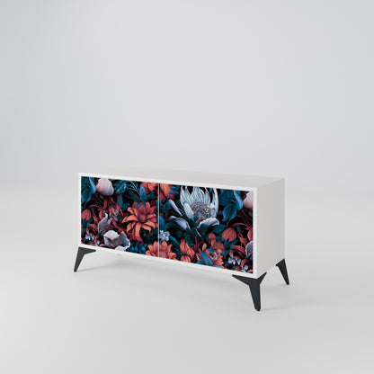 ETHEREAL BLOSSOMS Mueble de TV Compacto de 2 puertas