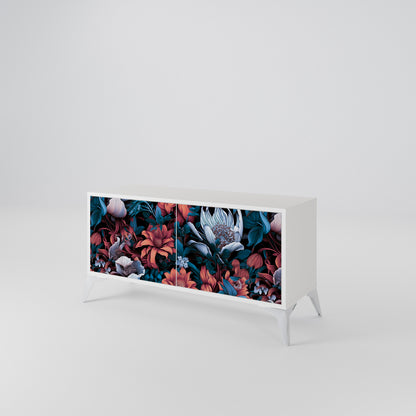 ETHEREAL BLOSSOMS Mueble de TV Compacto de 2 puertas