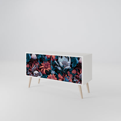 ETHEREAL BLOSSOMS Mueble de TV Compacto de 2 puertas