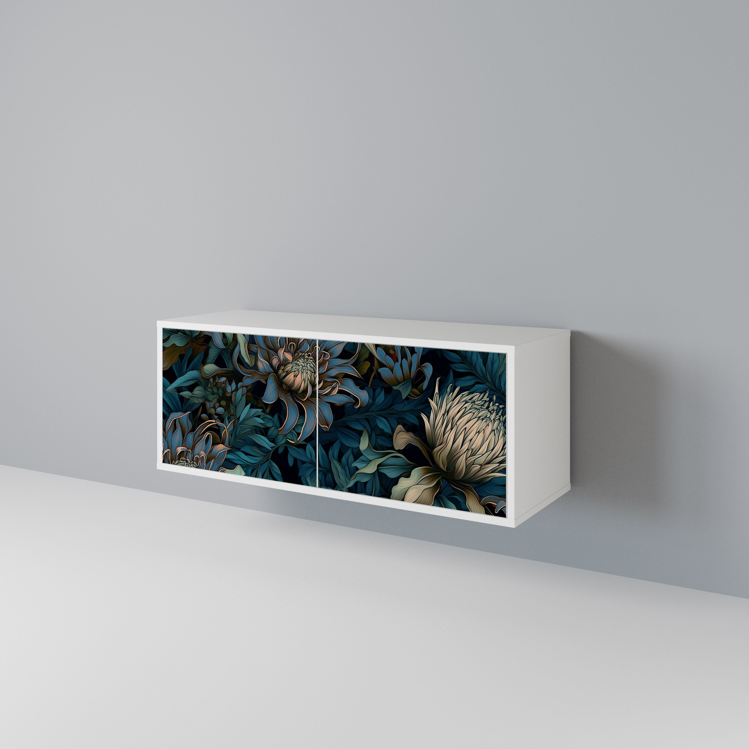 TWILIGHT BLOOM Mueble de TV Compacto de 2 puertas