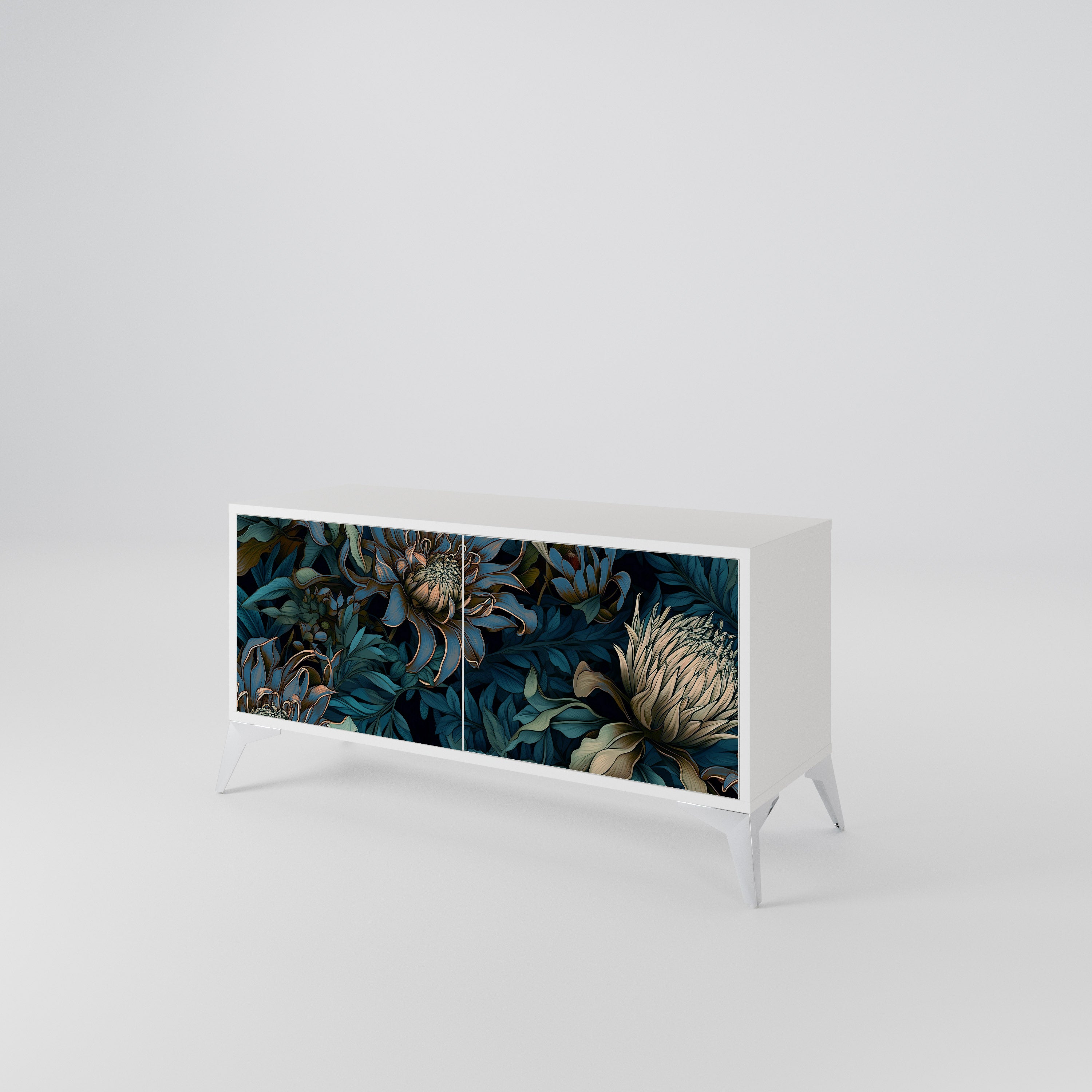 TWILIGHT BLOOM Mueble de TV Compacto de 2 puertas