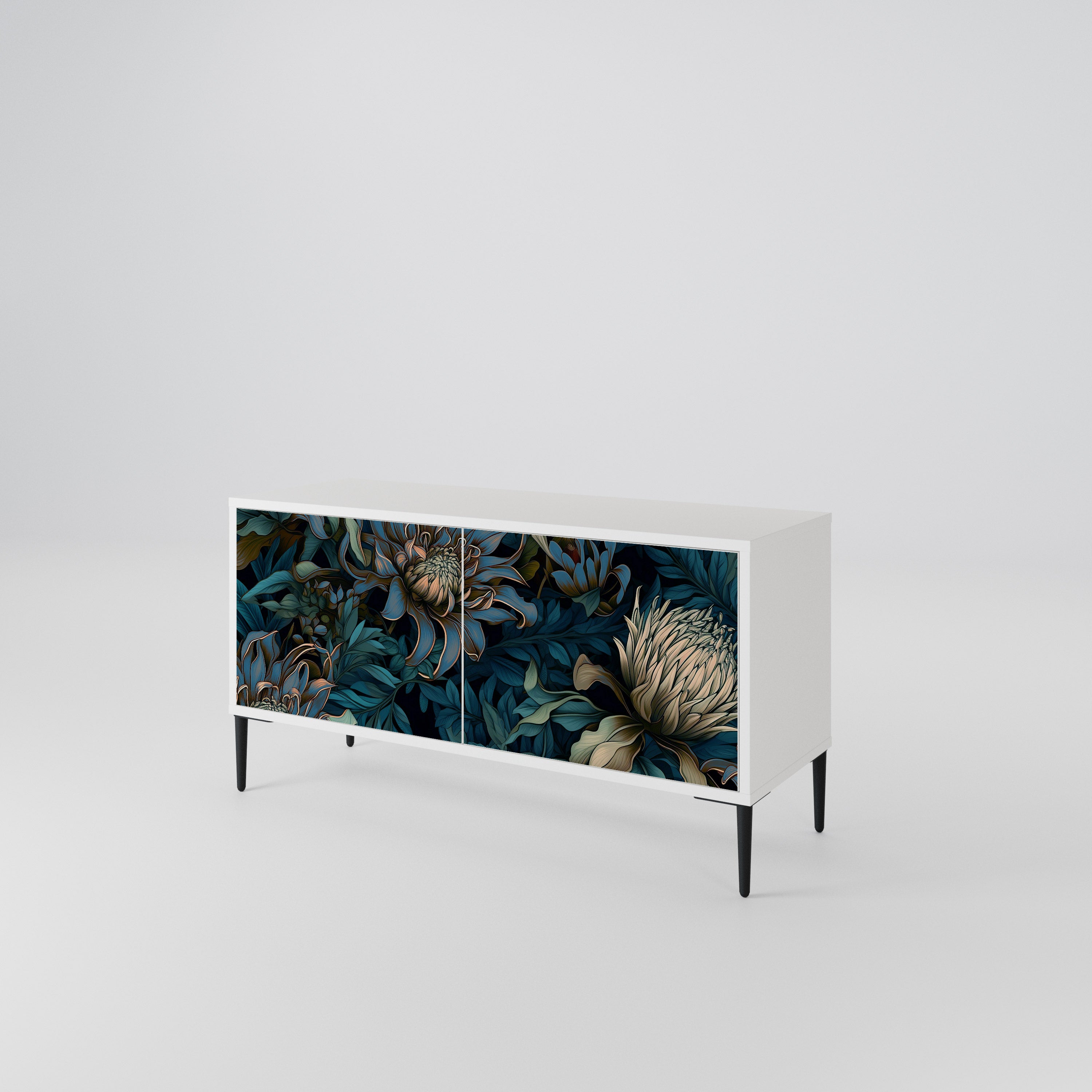 TWILIGHT BLOOM Mueble de TV Compacto de 2 puertas