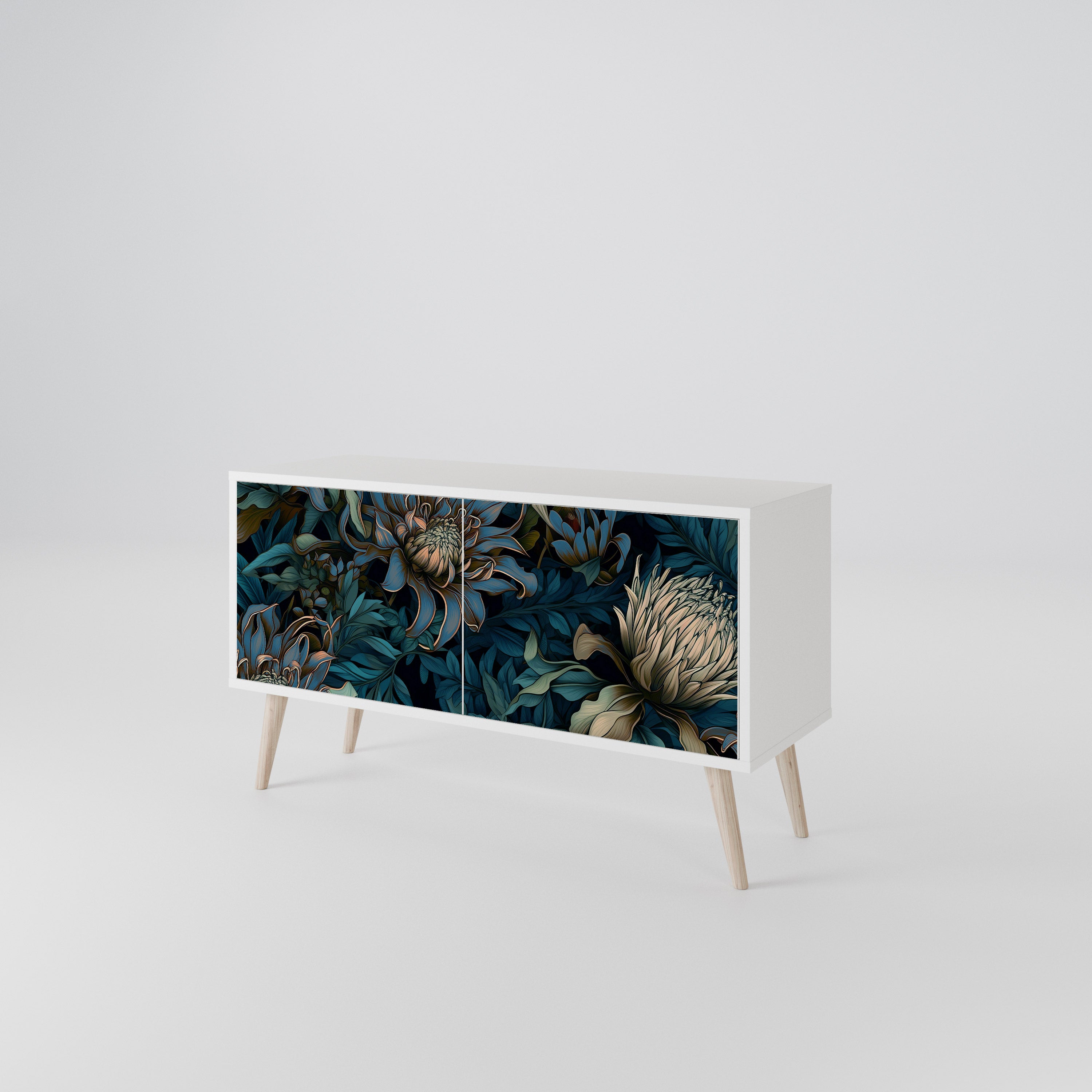 TWILIGHT BLOOM Mueble de TV Compacto de 2 puertas