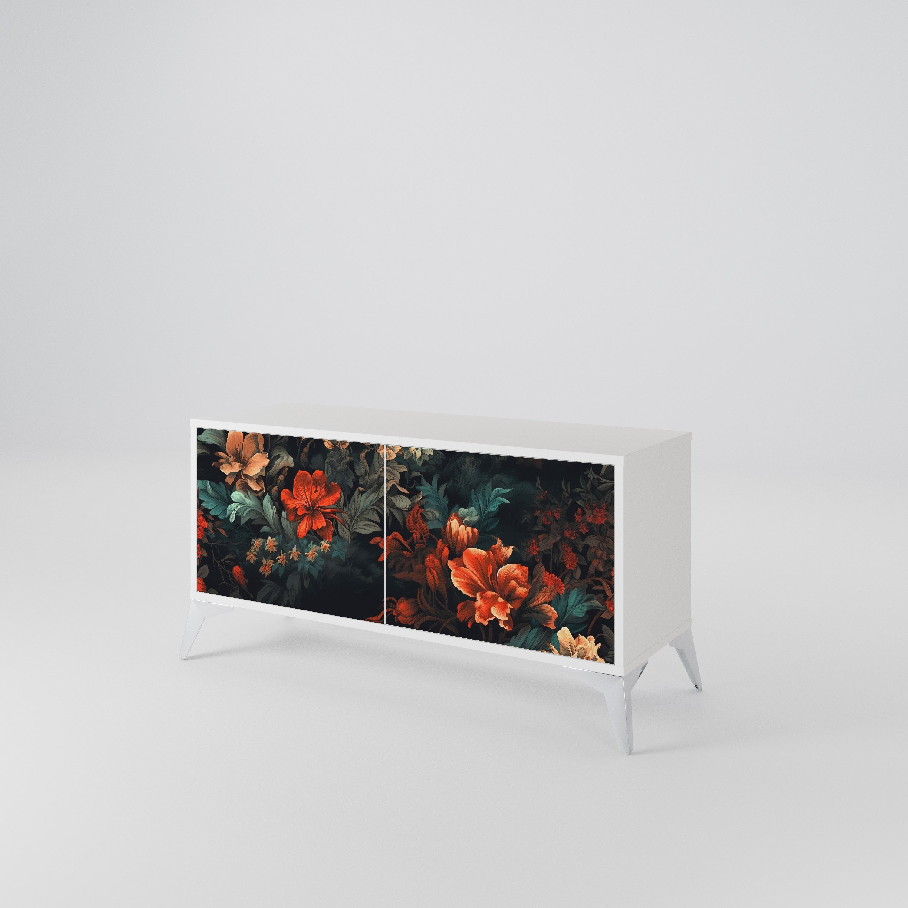 IMAGINARY BLOSSOM Compact 2-Door TV Cabinet