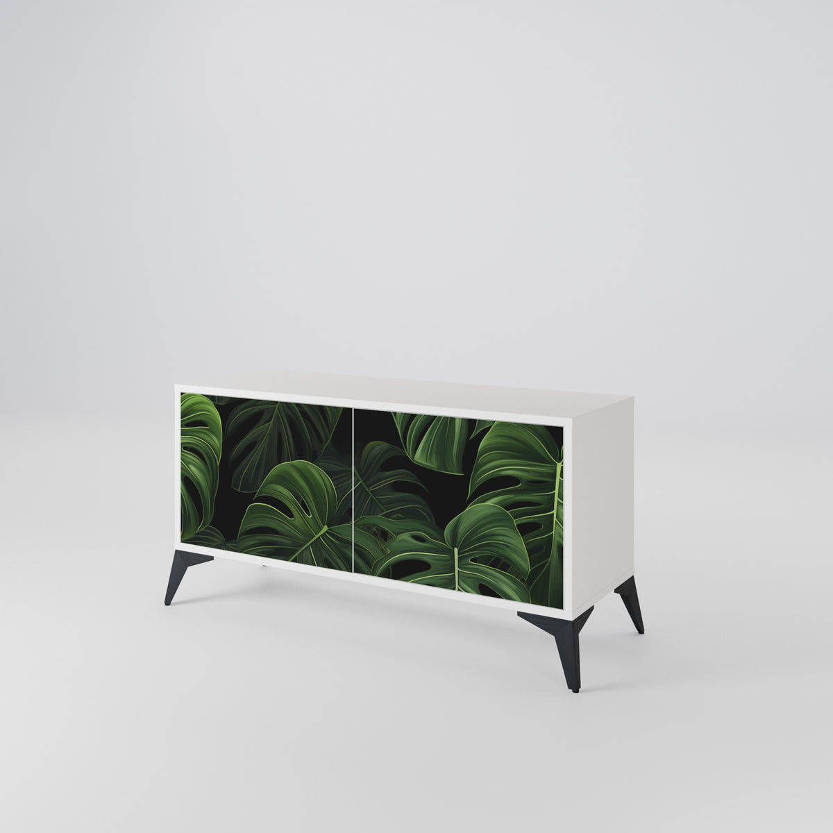 INFINITE MONSTERA Mueble de TV Compacto de 2 puertas