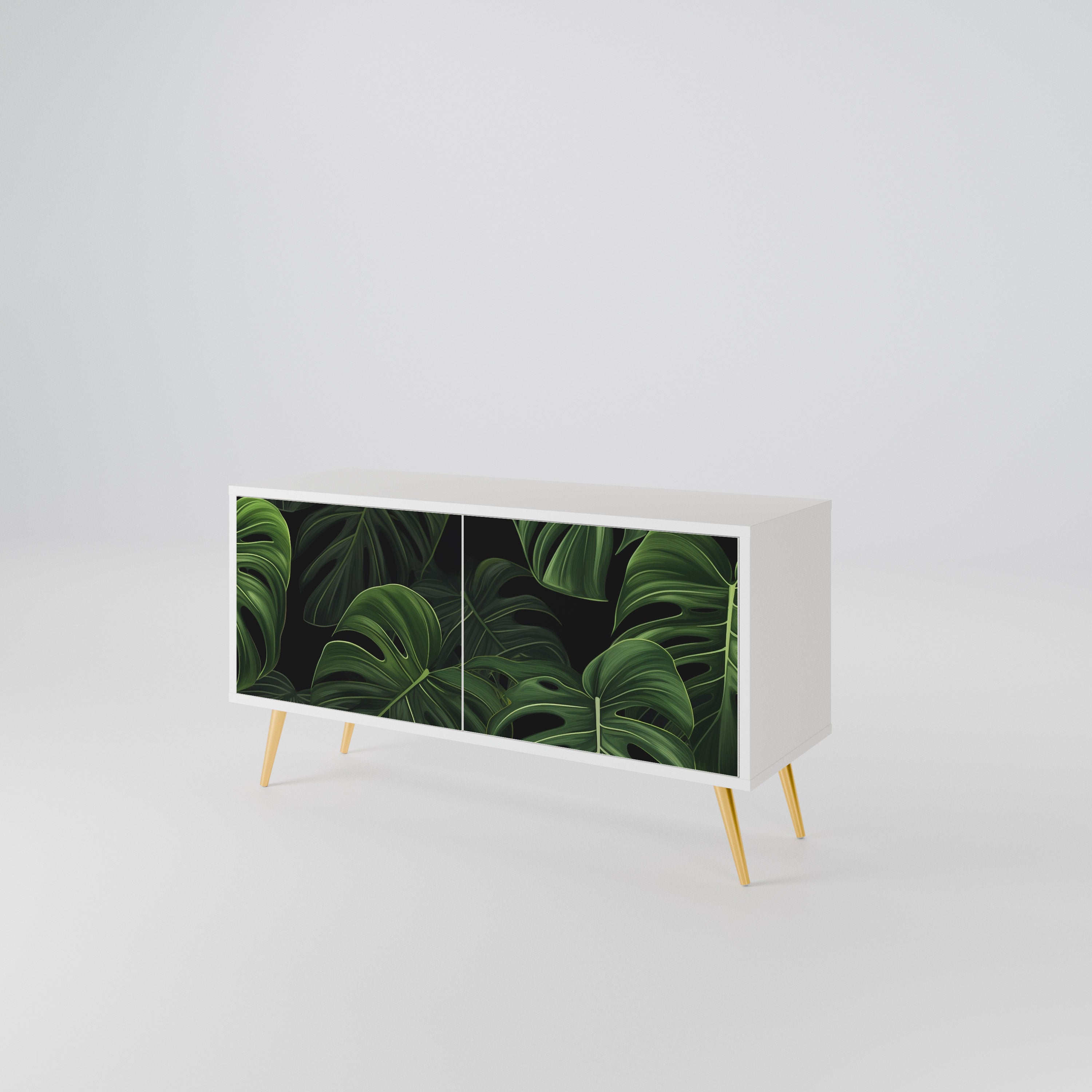 INFINITE MONSTERA Compact 2-Door TV Cabinet