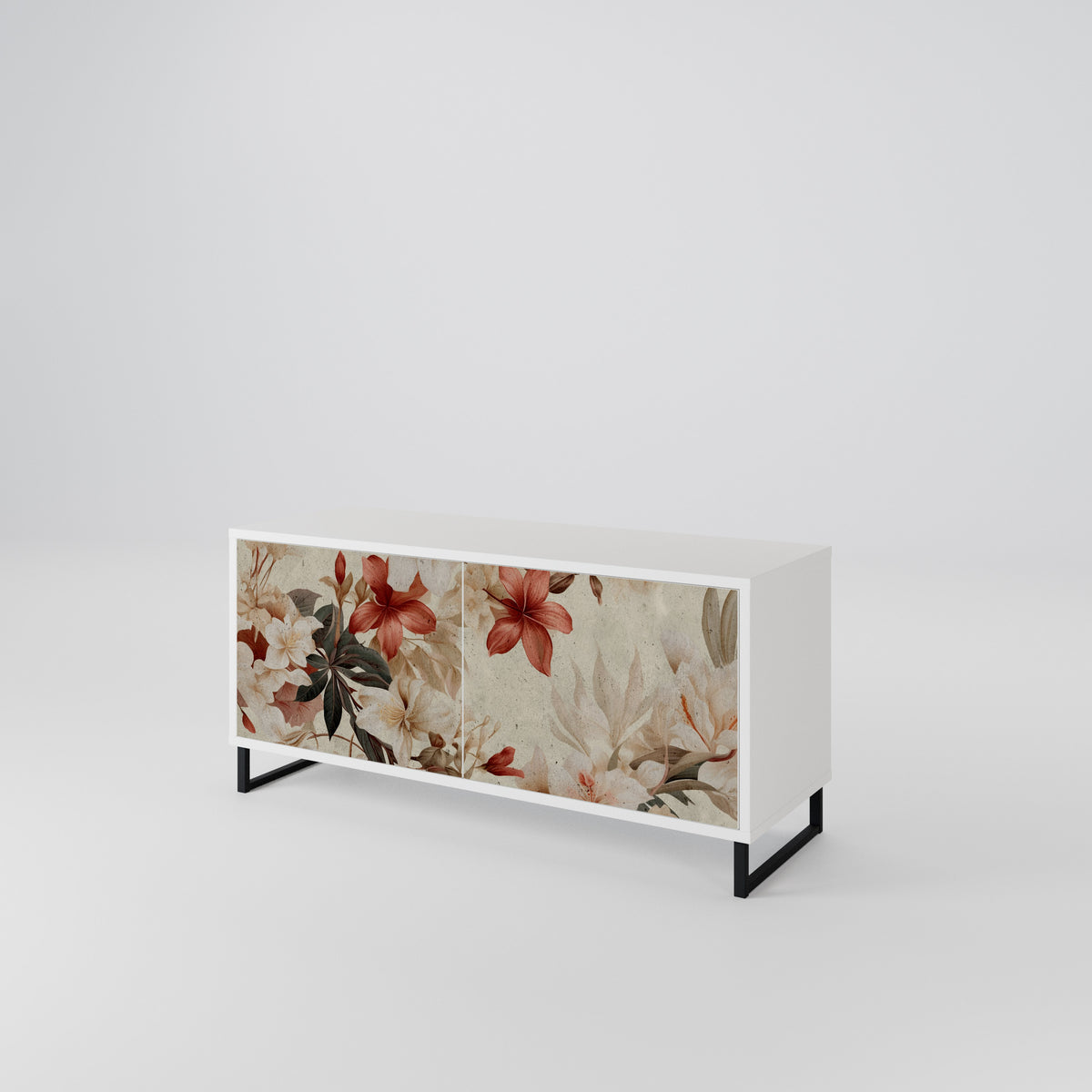 PETAL HARMONY Mueble de TV Compacto de 2 puertas