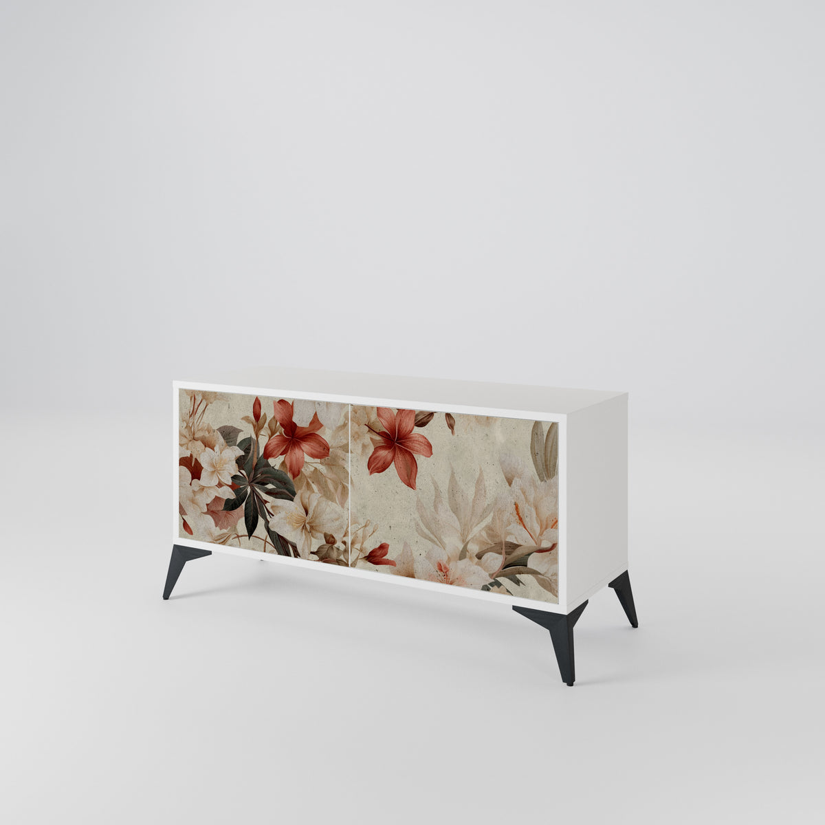 PETAL HARMONY Mueble de TV Compacto de 2 puertas
